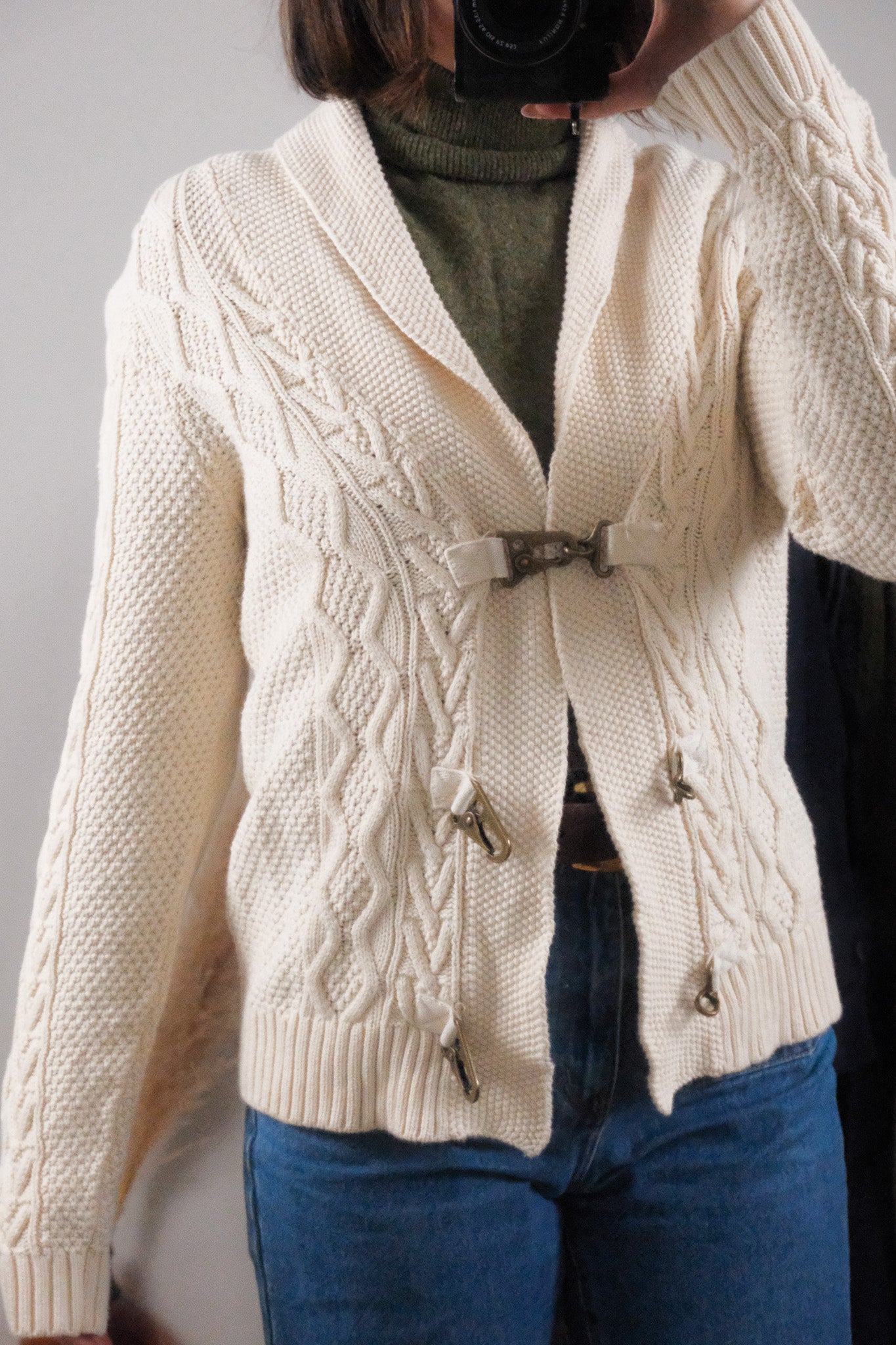 Vintage x Ralph Lauren x Cotton Clasp Cardigan (M/L)