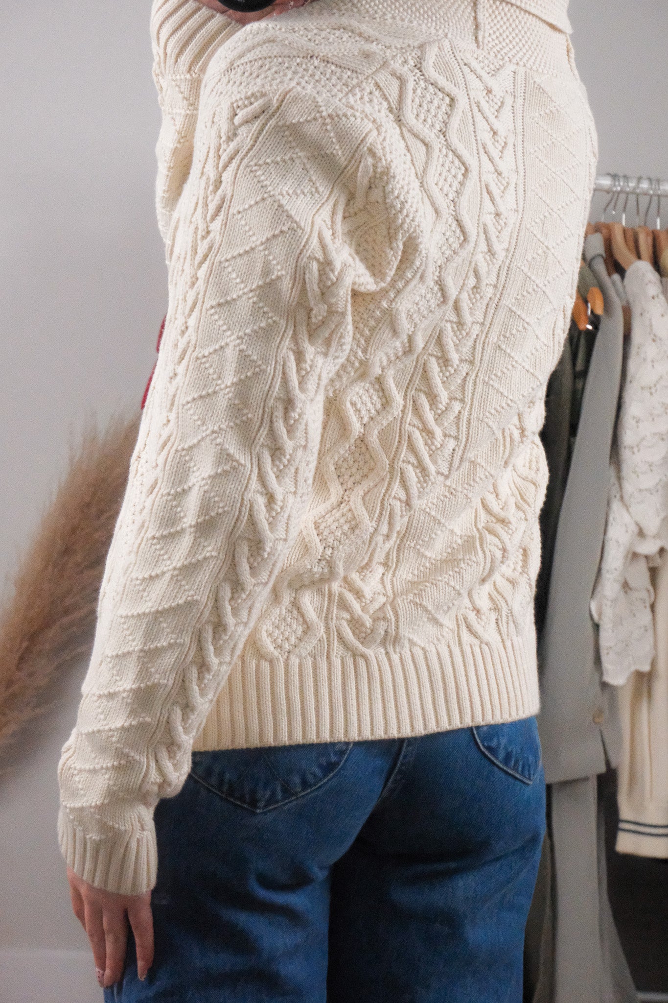 Vintage x Ralph Lauren x Cotton Clasp Cardigan (M/L)