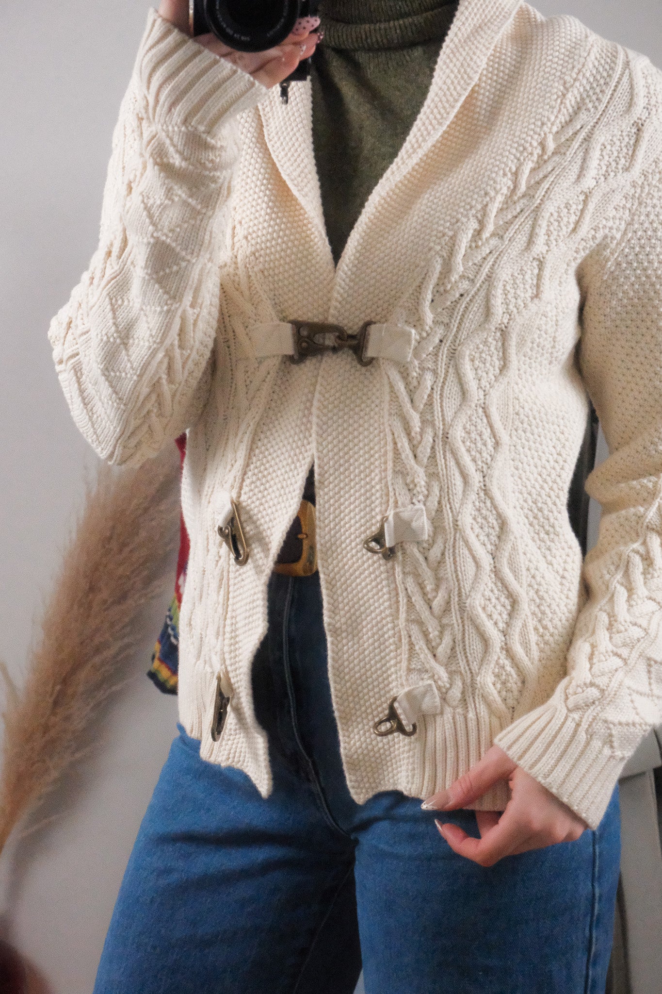 Vintage x Ralph Lauren x Cotton Clasp Cardigan (M/L)