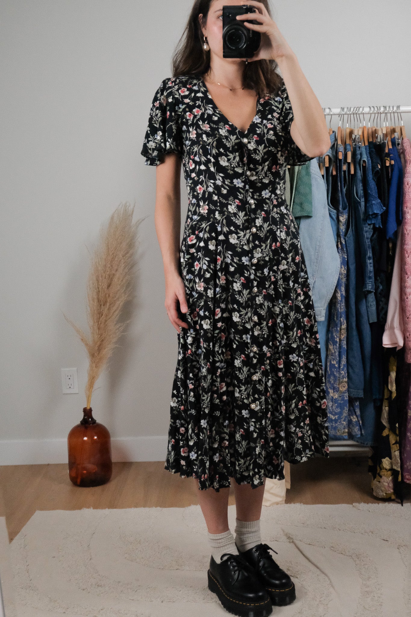 Made in Canada x Vintage x Floral Maxi Dress (S)