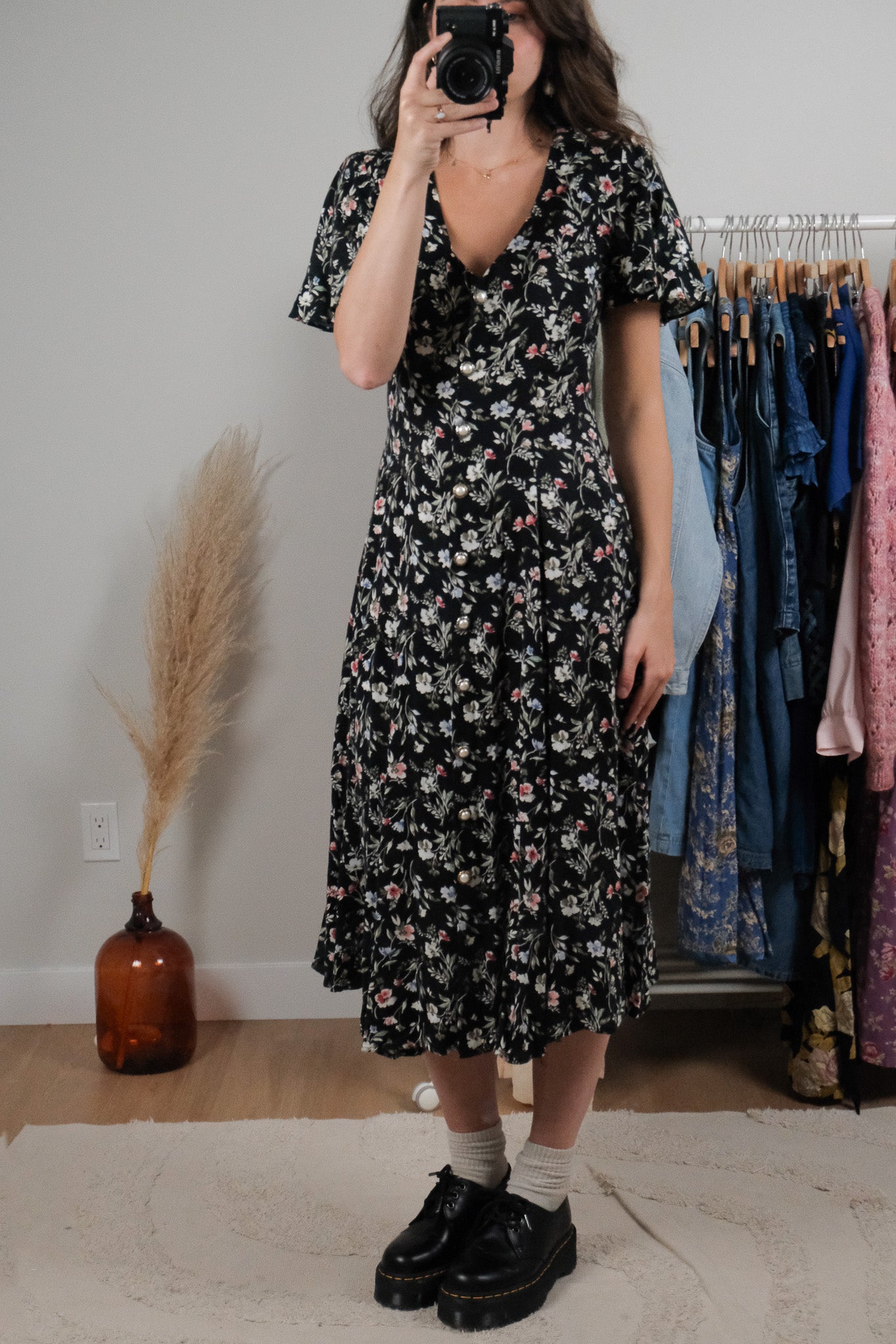 Made in Canada x Vintage x Floral Maxi Dress (S)