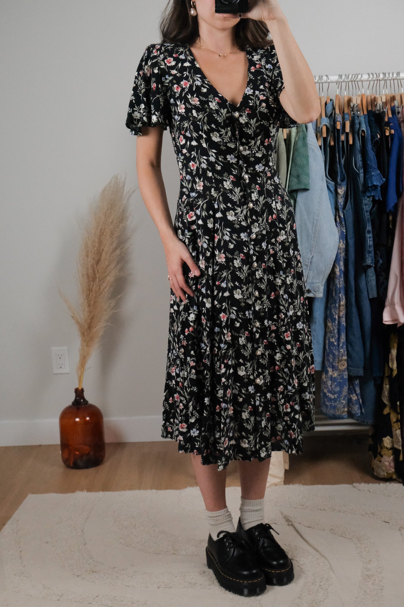 Made in Canada x Vintage x Floral Maxi Dress (S)