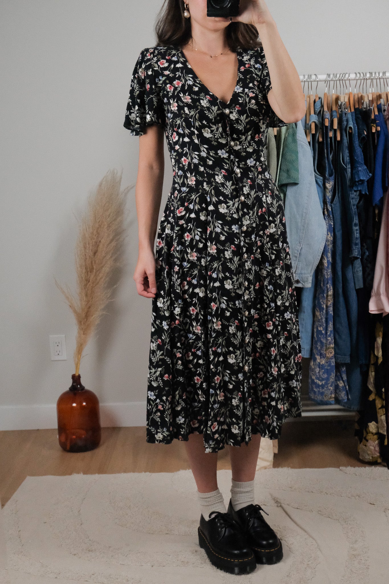 Made in Canada x Vintage x Floral Maxi Dress (S)