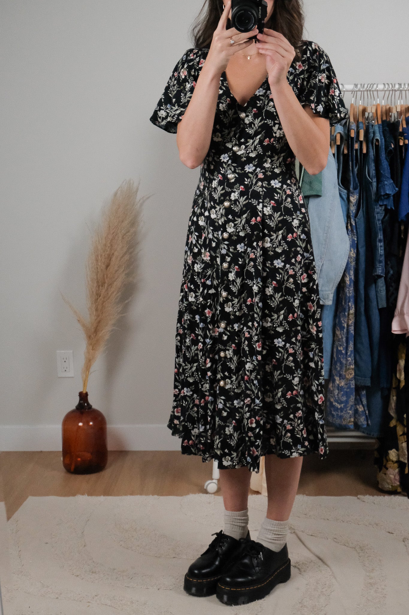 Made in Canada x Vintage x Floral Maxi Dress (S)