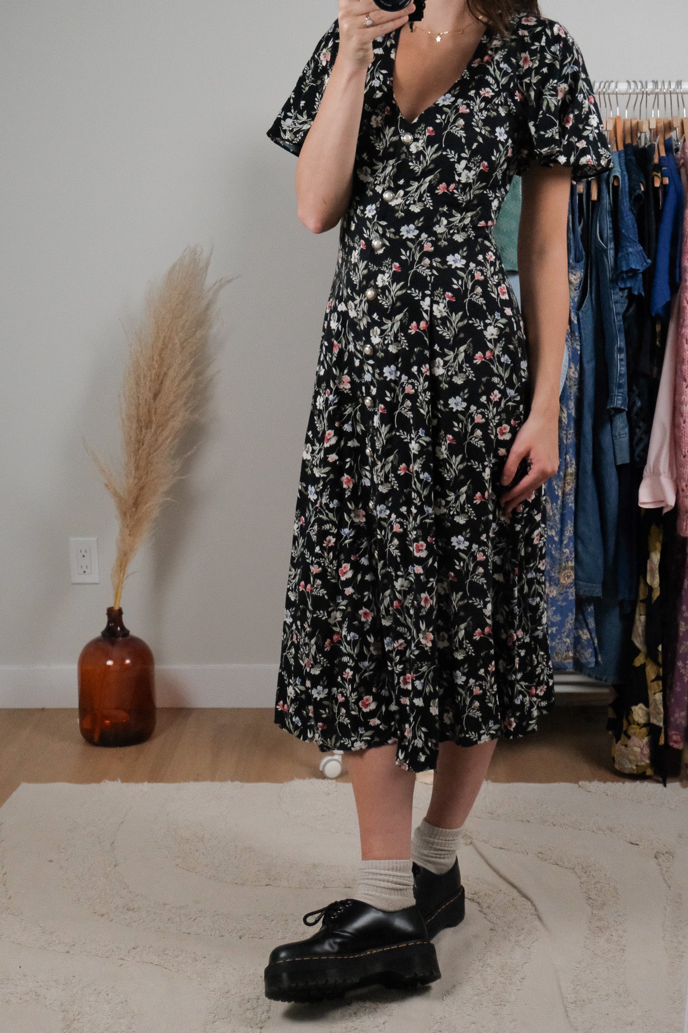Made in Canada x Vintage x Floral Maxi Dress (S)
