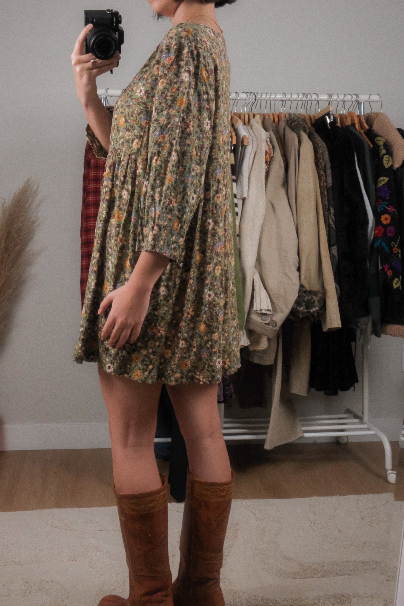 April Cornell x Floral Babydoll Dress (M)