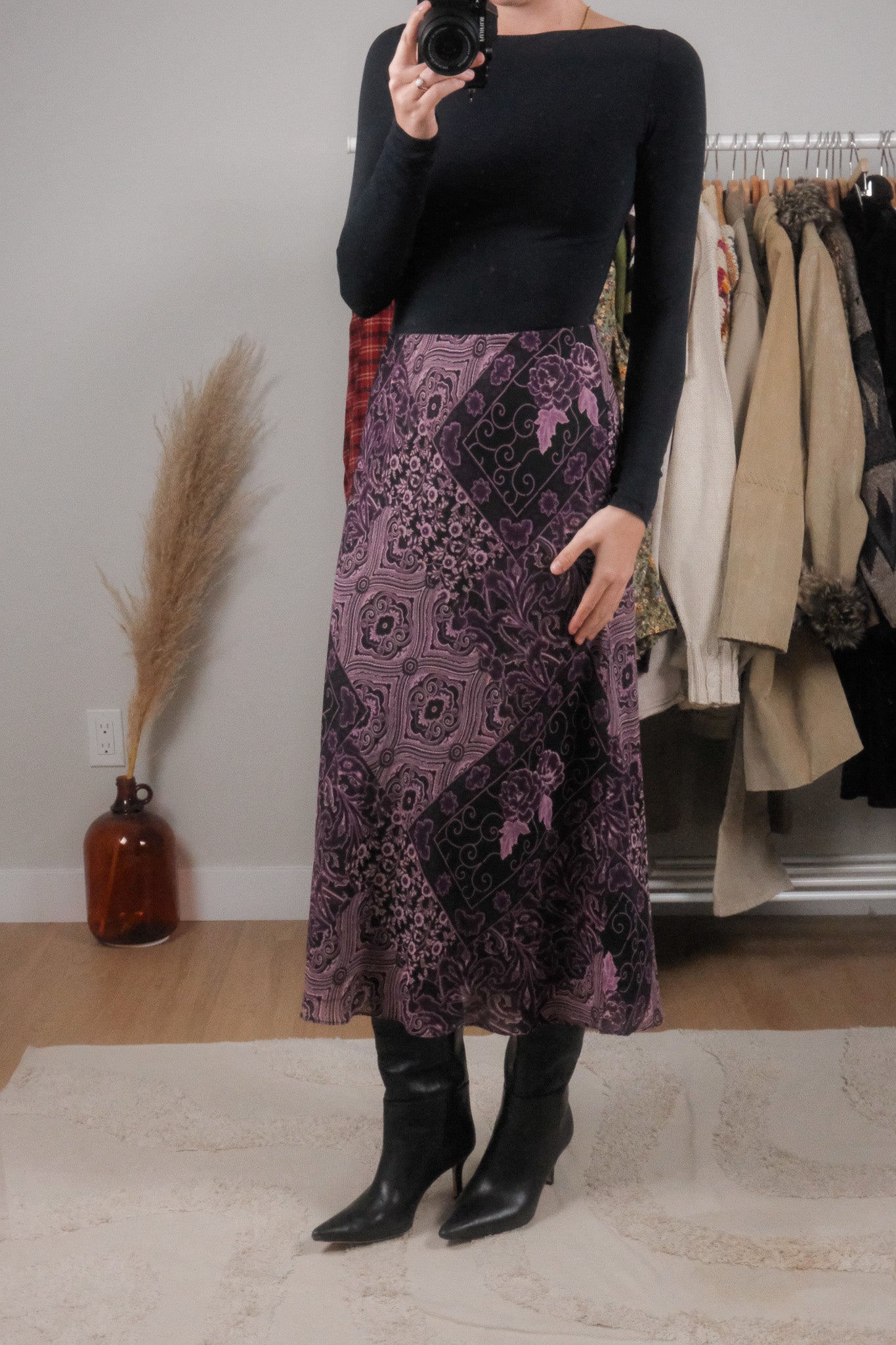 Made in Canada x Vintage x Patchwork Midi Skirt (6/8)