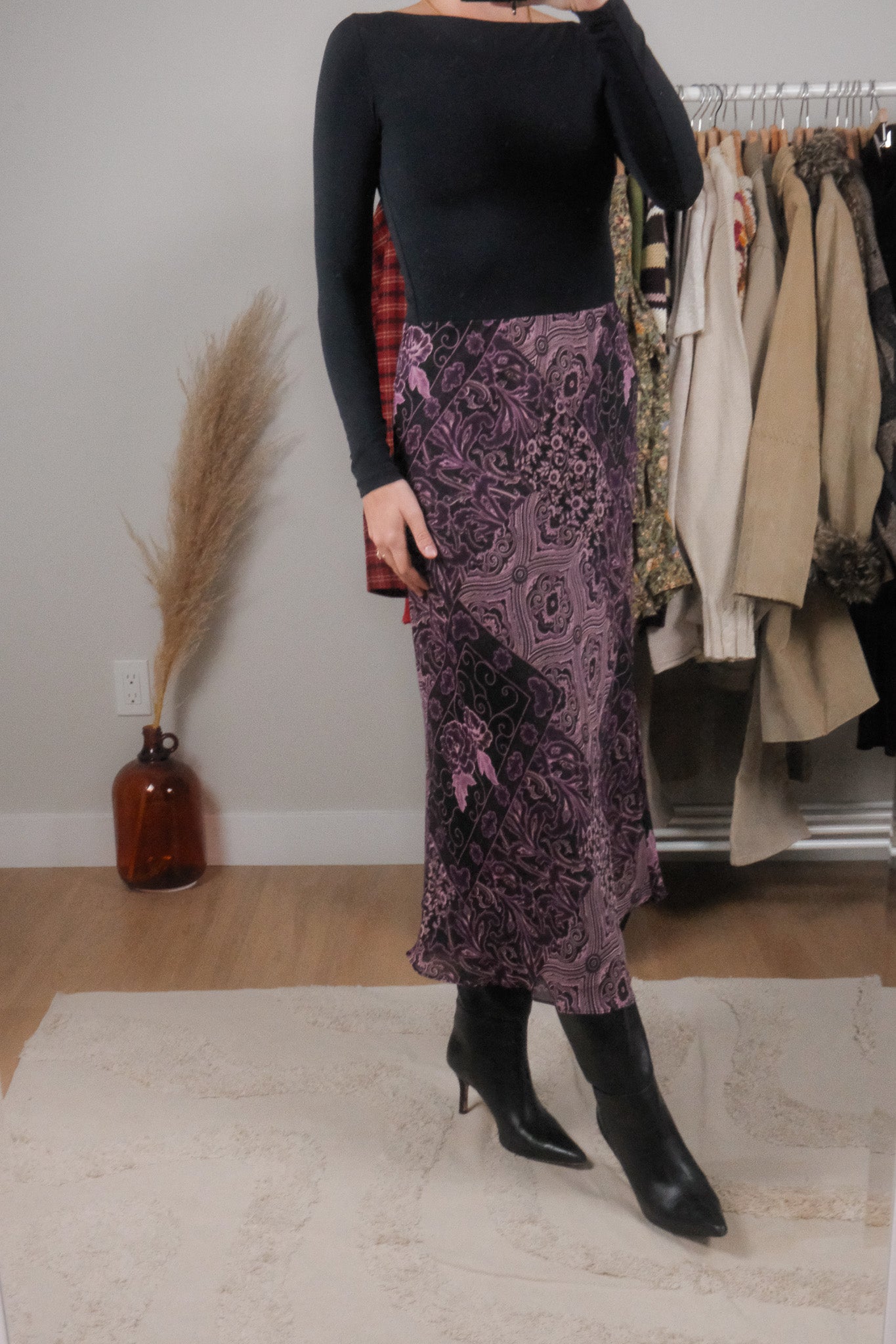 Made in Canada x Vintage x Patchwork Midi Skirt (6/8)