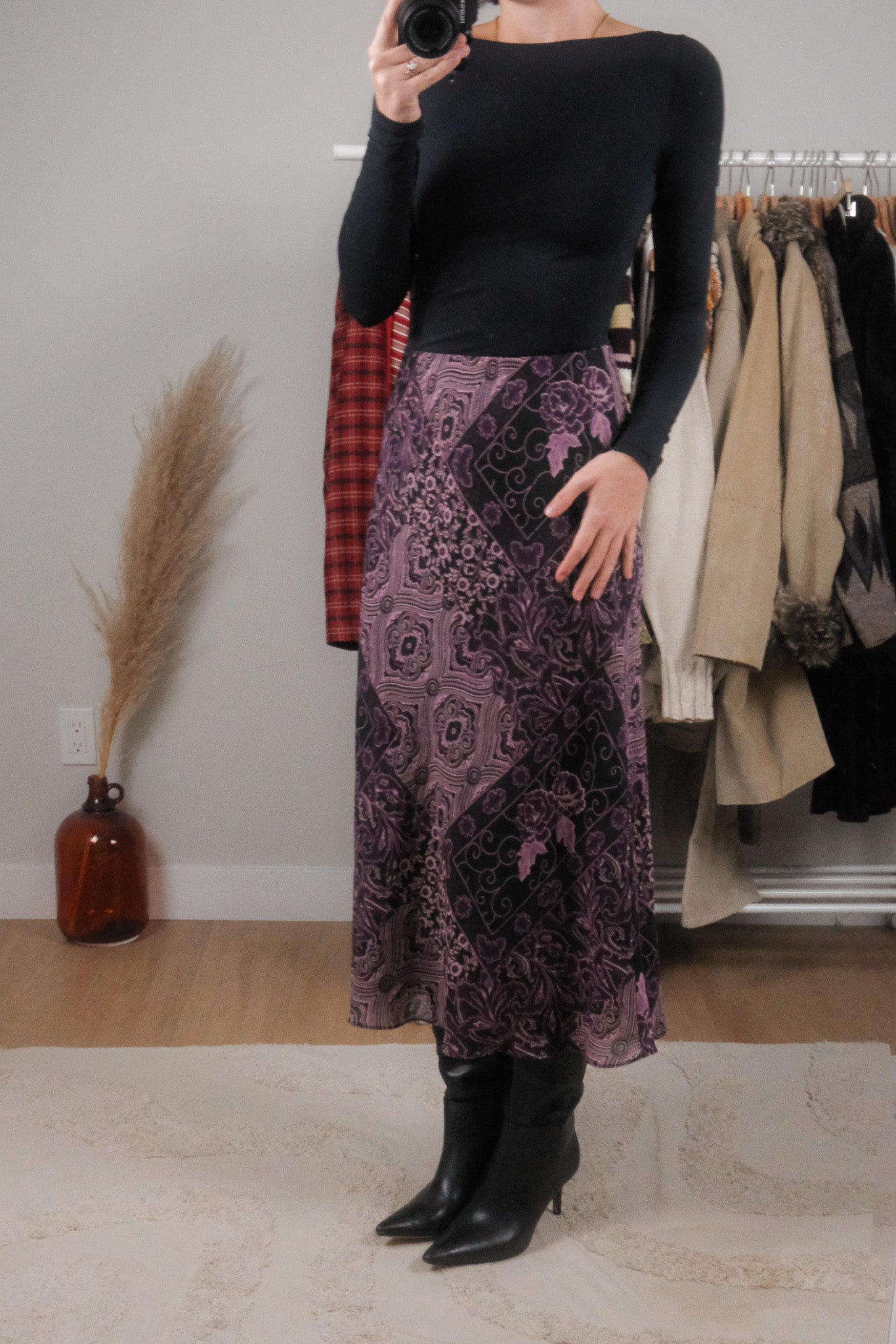 Made in Canada x Vintage x Patchwork Midi Skirt (6/8)