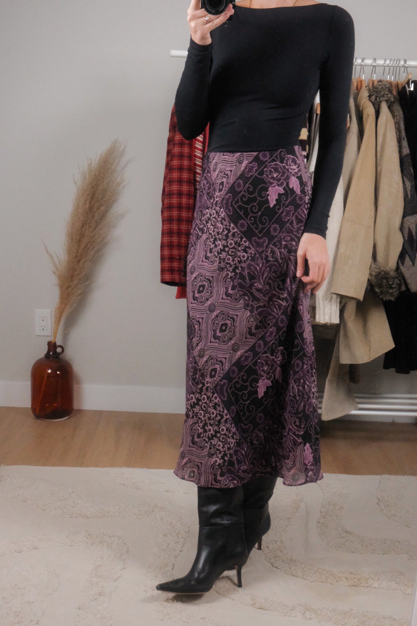 Made in Canada x Vintage x Patchwork Midi Skirt (6/8)
