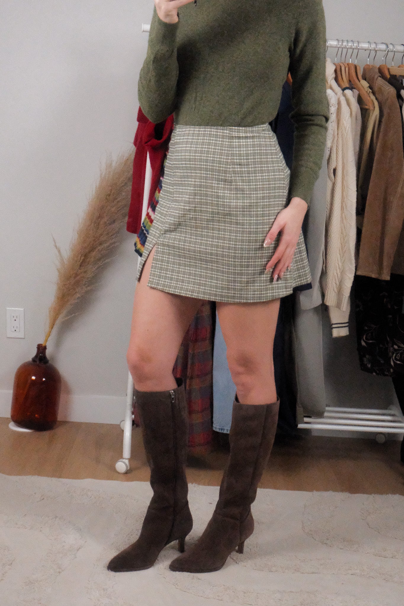Made in Canada x Vintage x Plaid Mini Skirt (6)