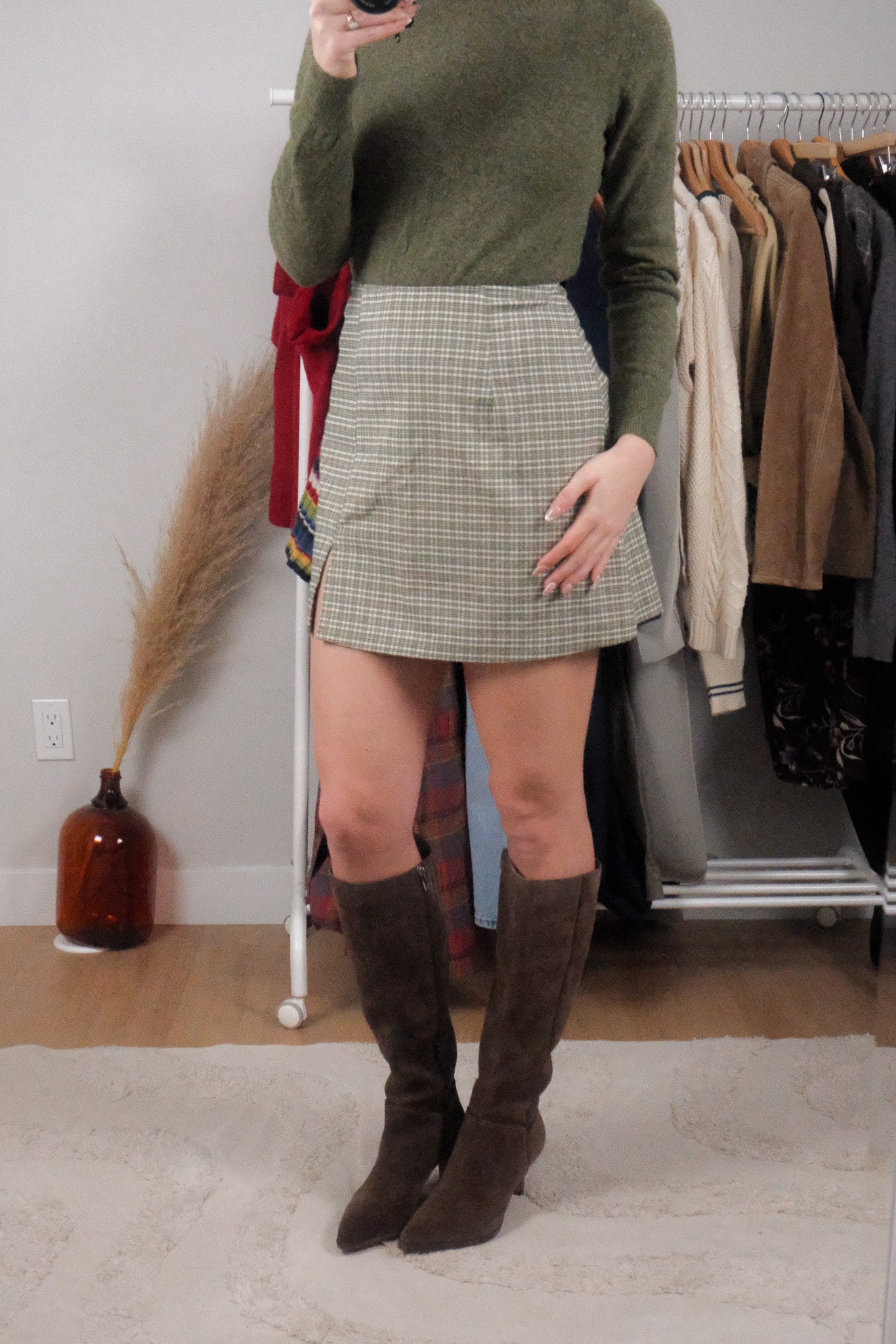 Made in Canada x Vintage x Plaid Mini Skirt (6)