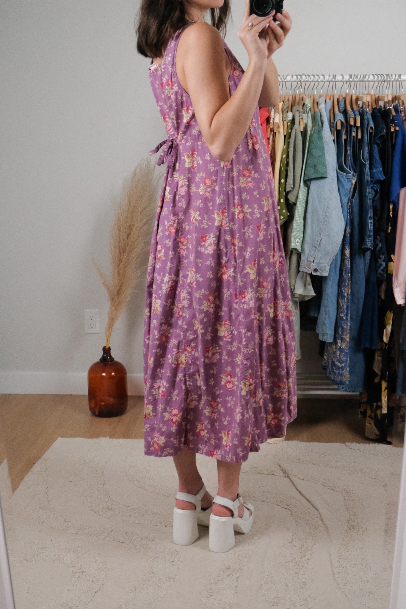 April Cornell x Vintage x Floral Midi Dress (M)