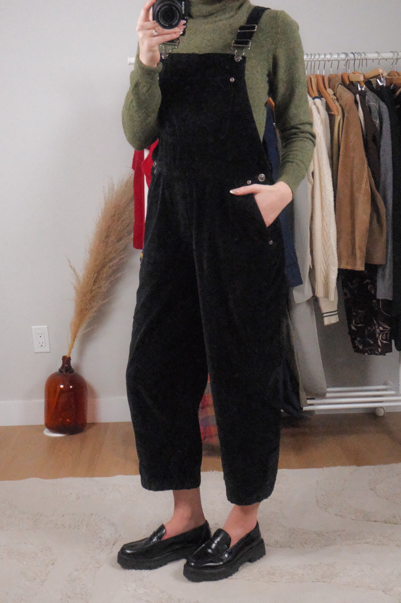 Vintage x Cotton Velvet Overalls (S/M)