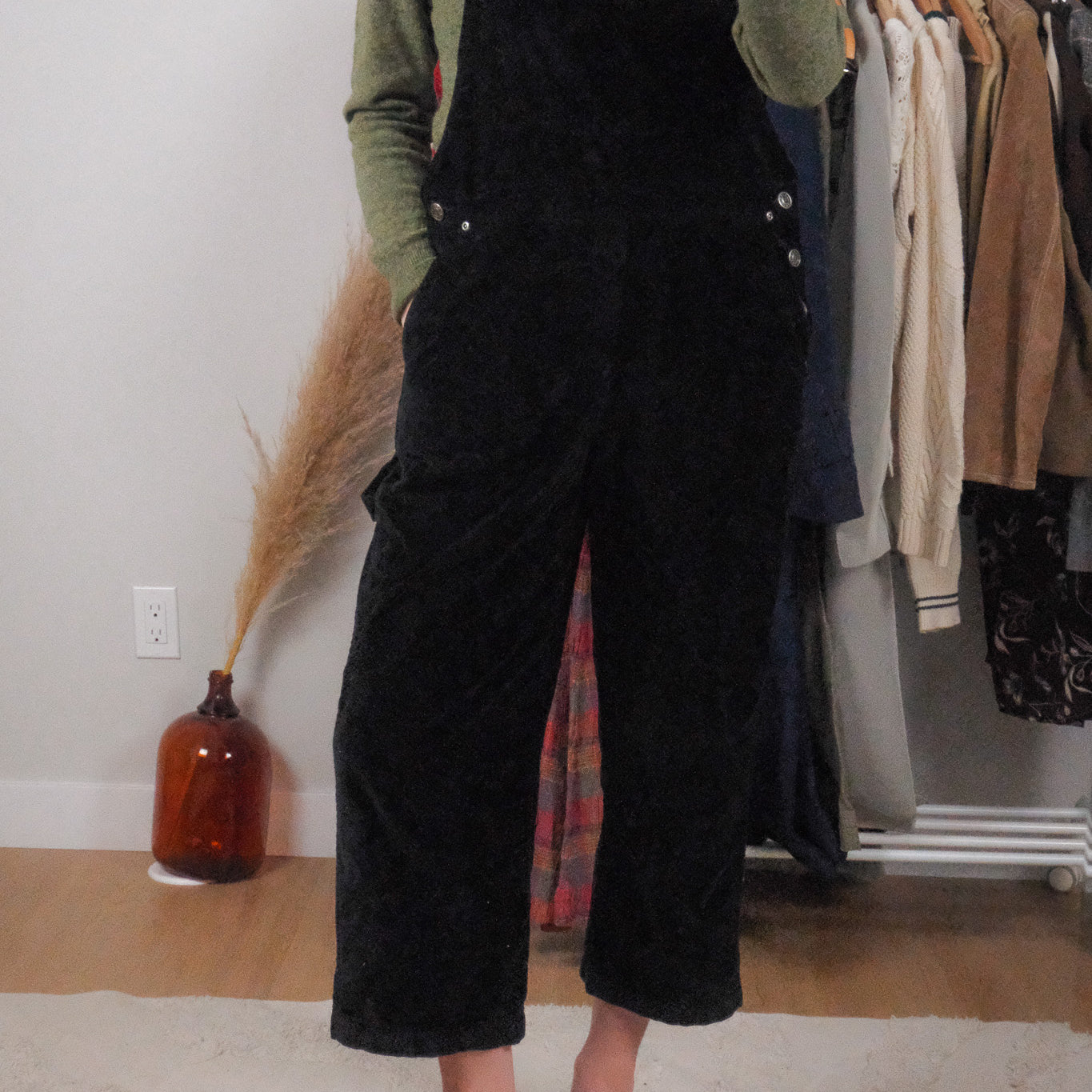 Vintage x Cotton Velvet Overalls (S/M)