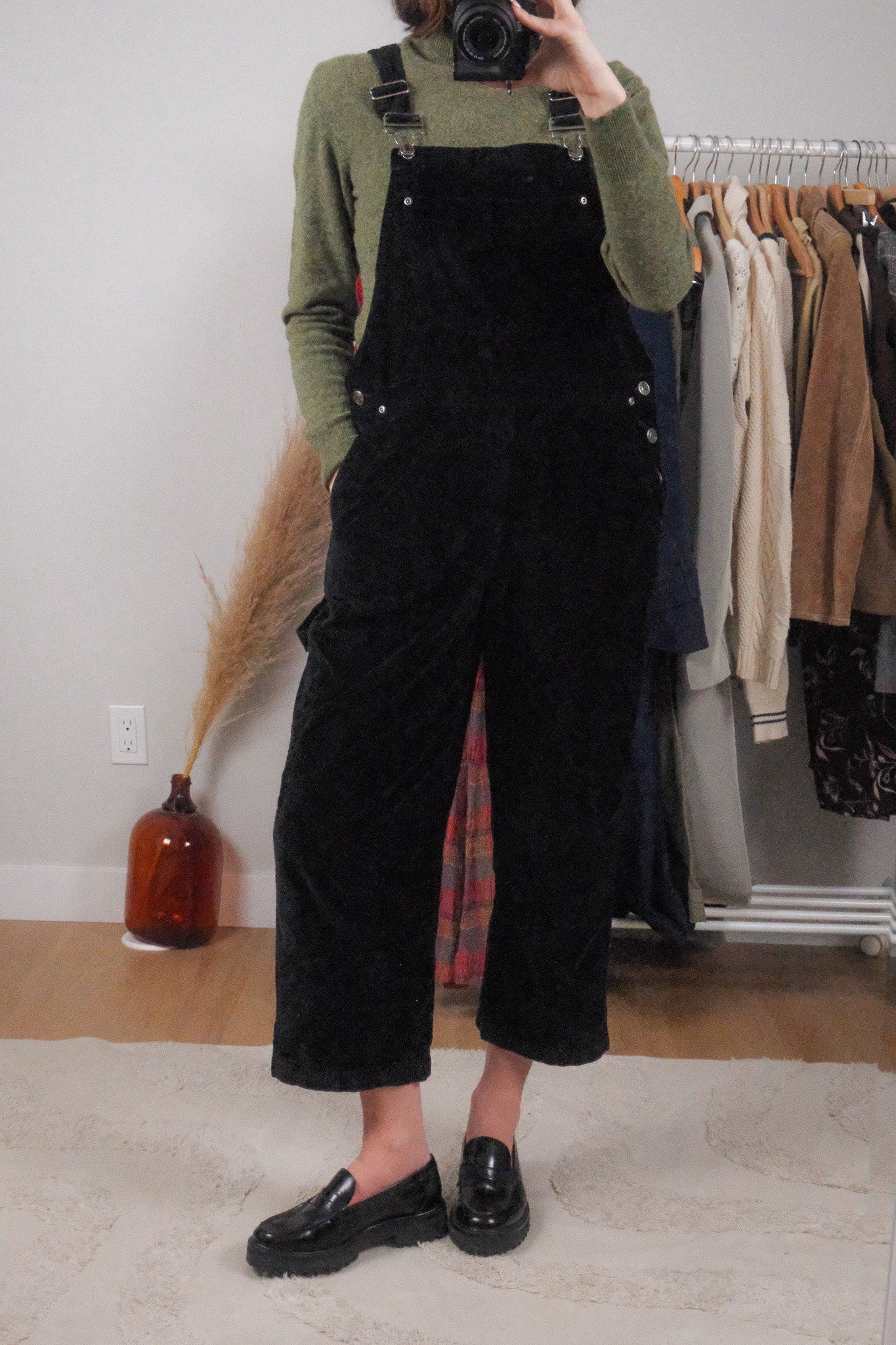 Vintage x Cotton Velvet Overalls (S/M)