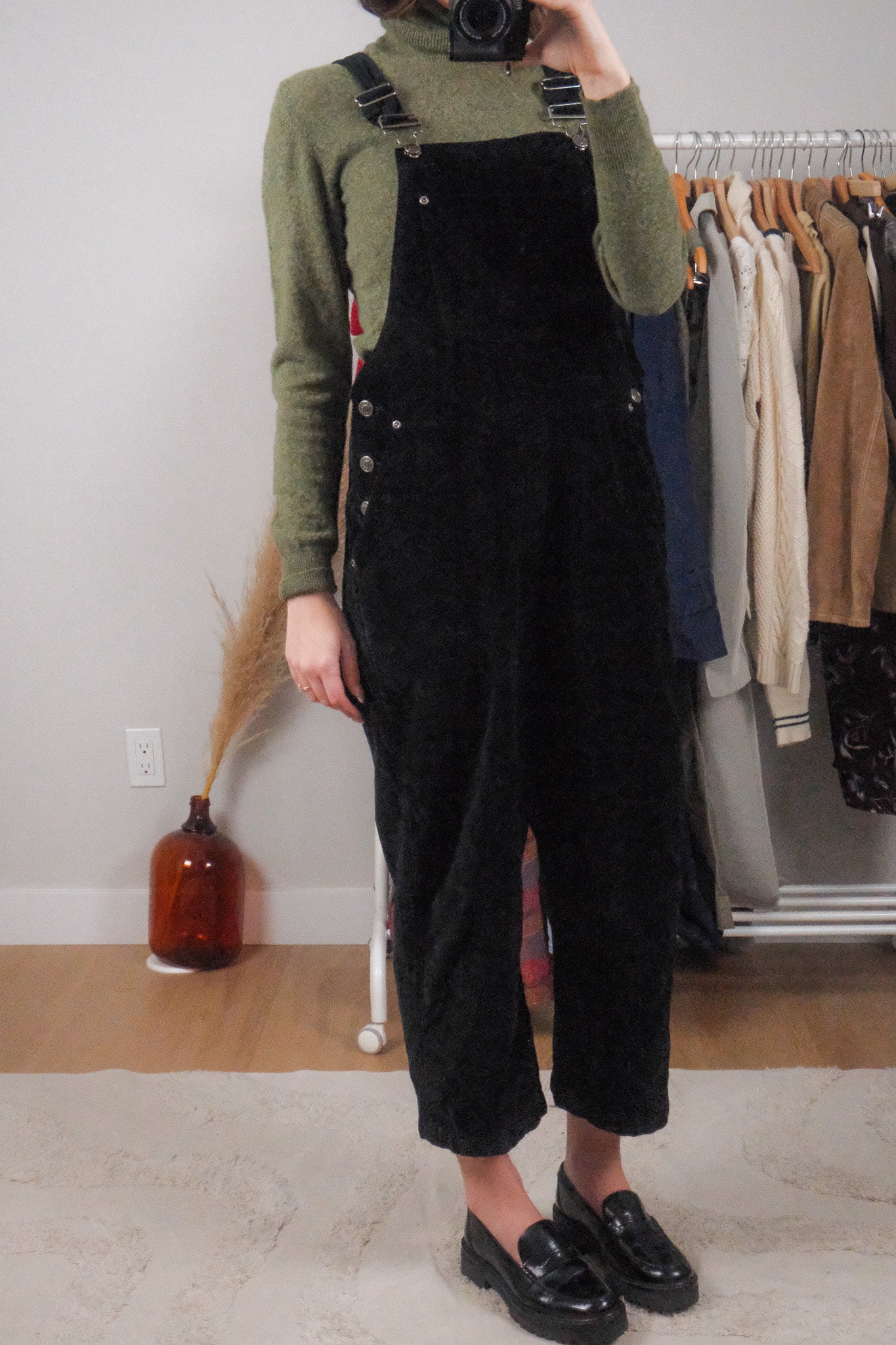 Vintage x Cotton Velvet Overalls (S/M)