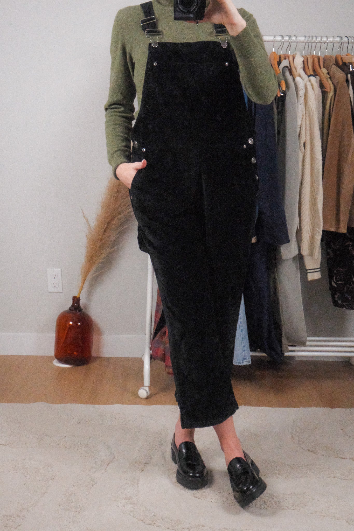 Vintage x Cotton Velvet Overalls (S/M)