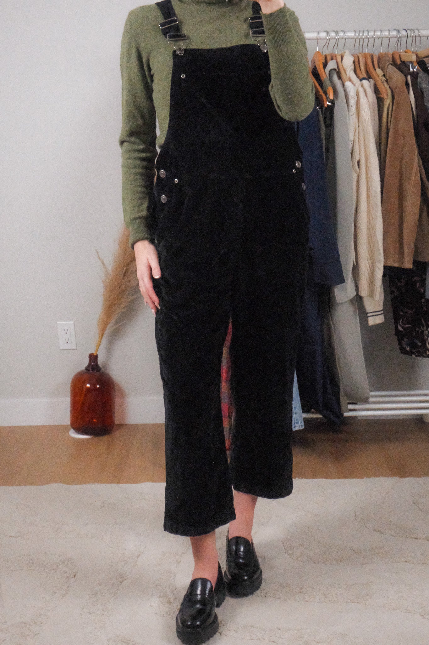 Vintage x Cotton Velvet Overalls (S/M)