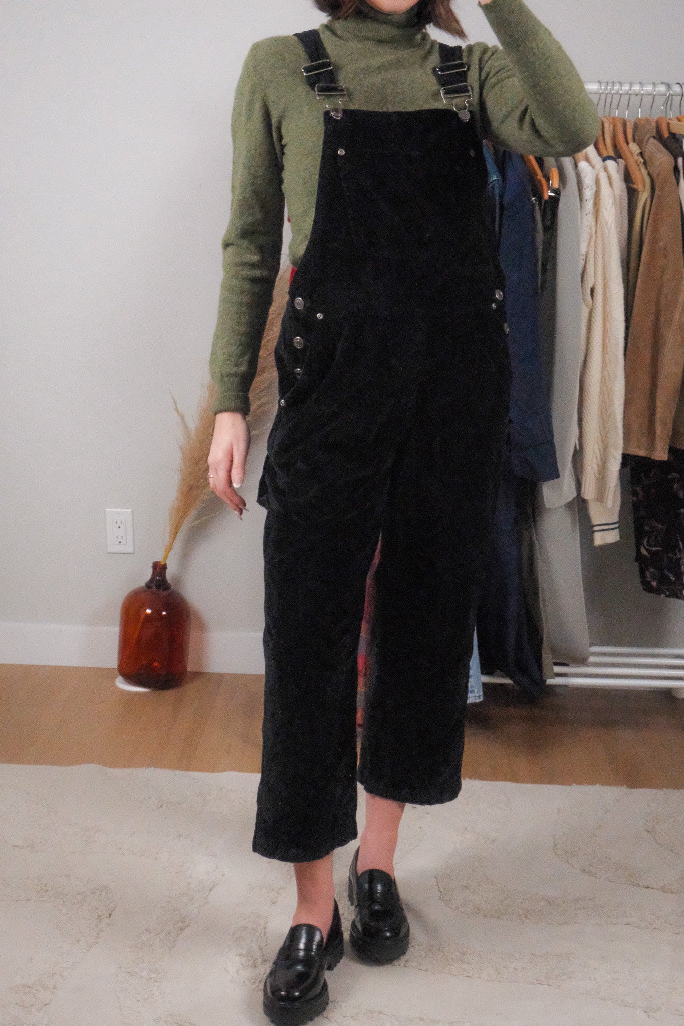 Vintage x Cotton Velvet Overalls (S/M)