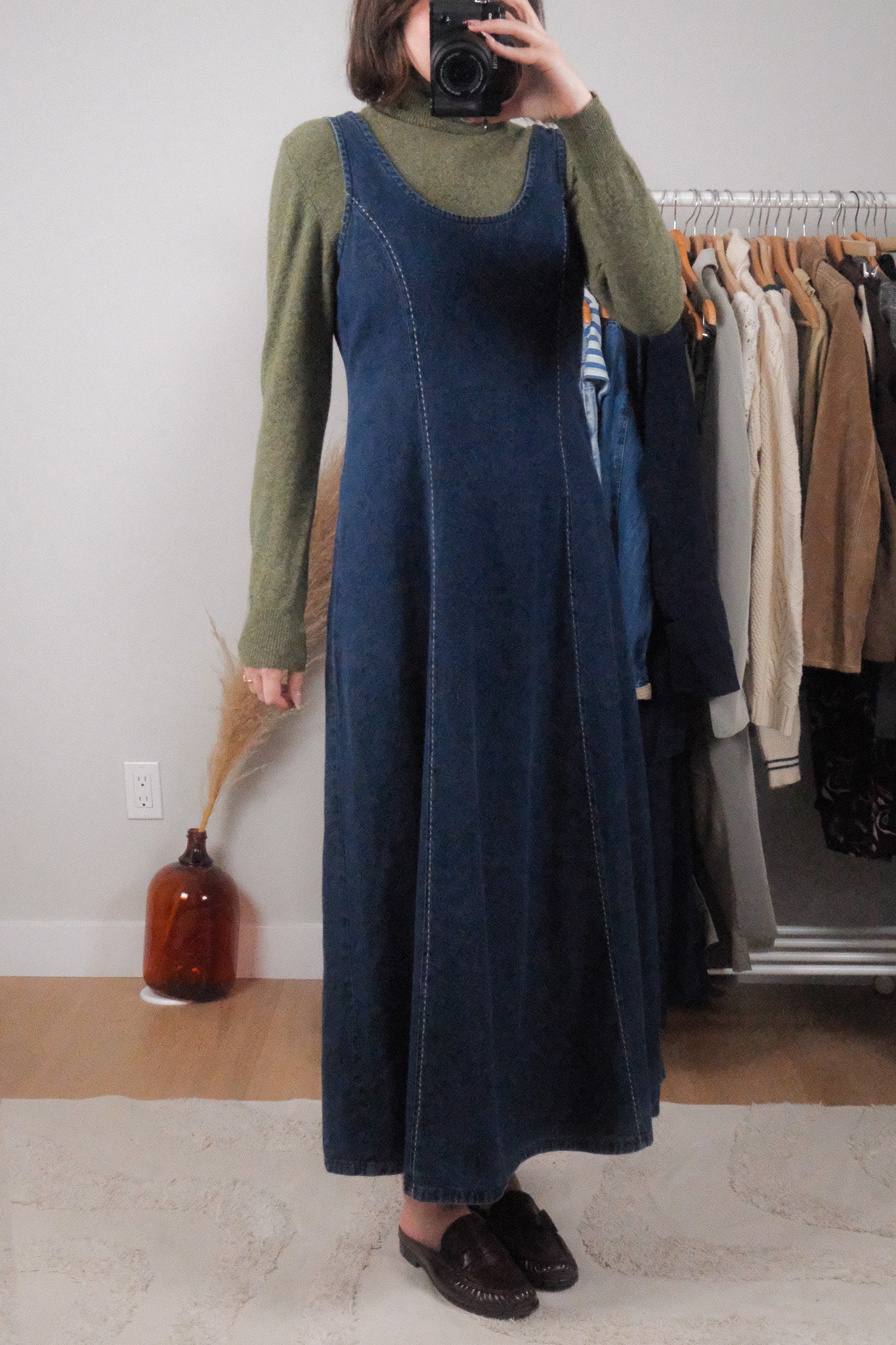 Made in Canada x Vintage x Cotton Denim Maxi Dress (6)
