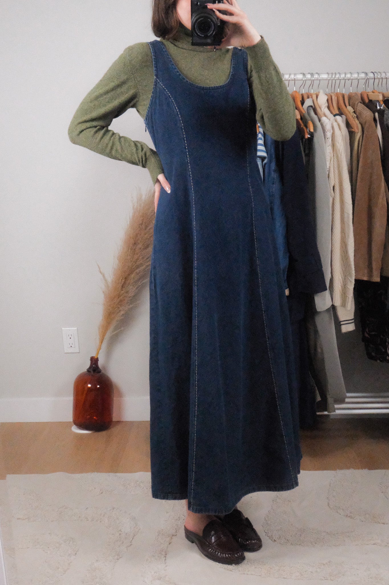 Made in Canada x Vintage x Cotton Denim Maxi Dress (6)