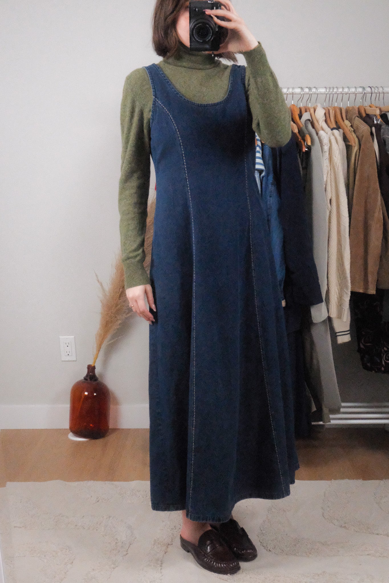 Made in Canada x Vintage x Cotton Denim Maxi Dress (6)