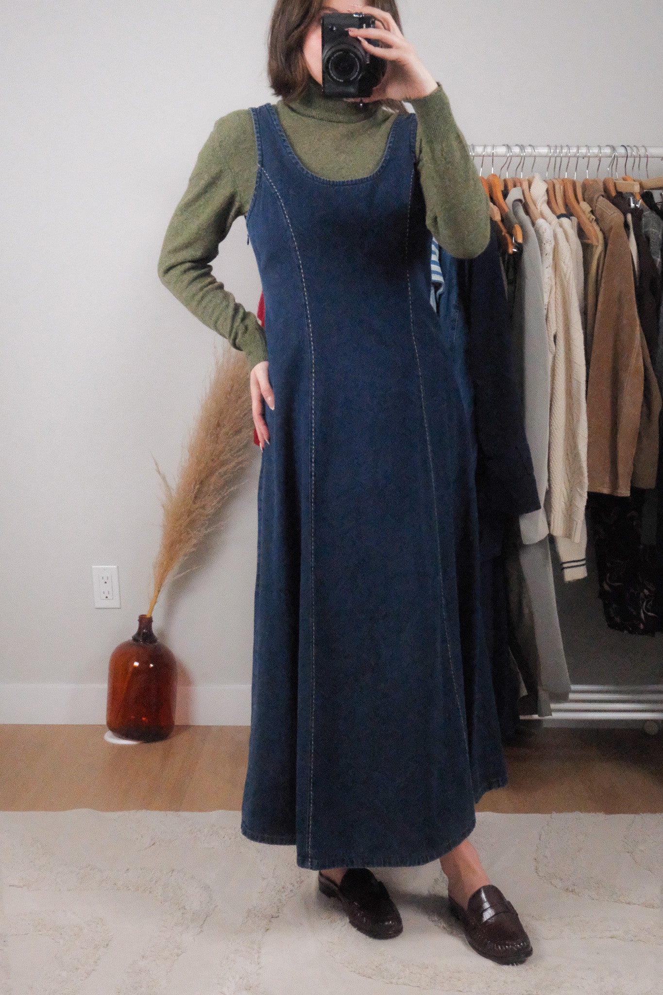 Made in Canada x Vintage x Cotton Denim Maxi Dress (6)