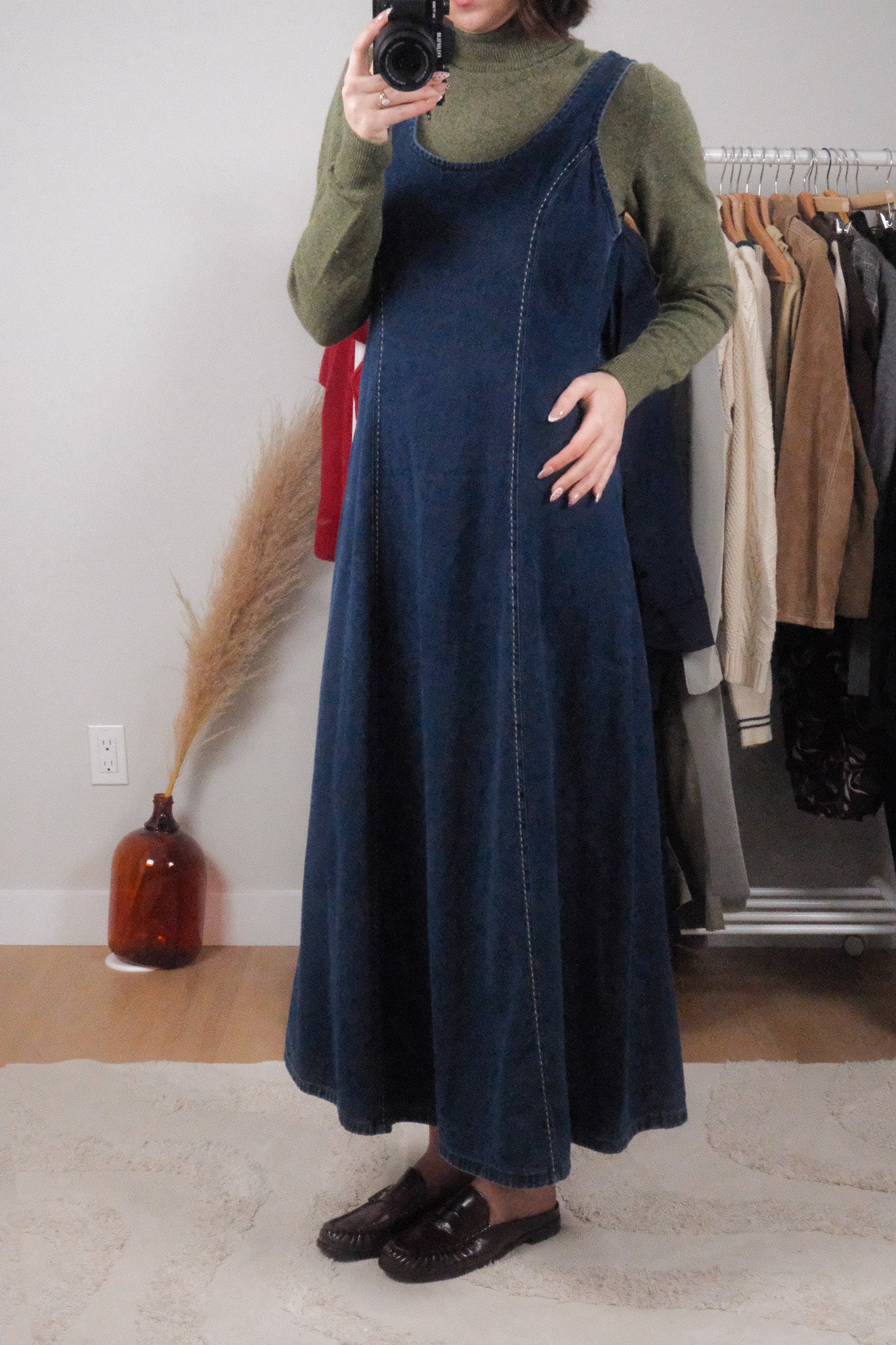 Made in Canada x Vintage x Cotton Denim Maxi Dress (6)