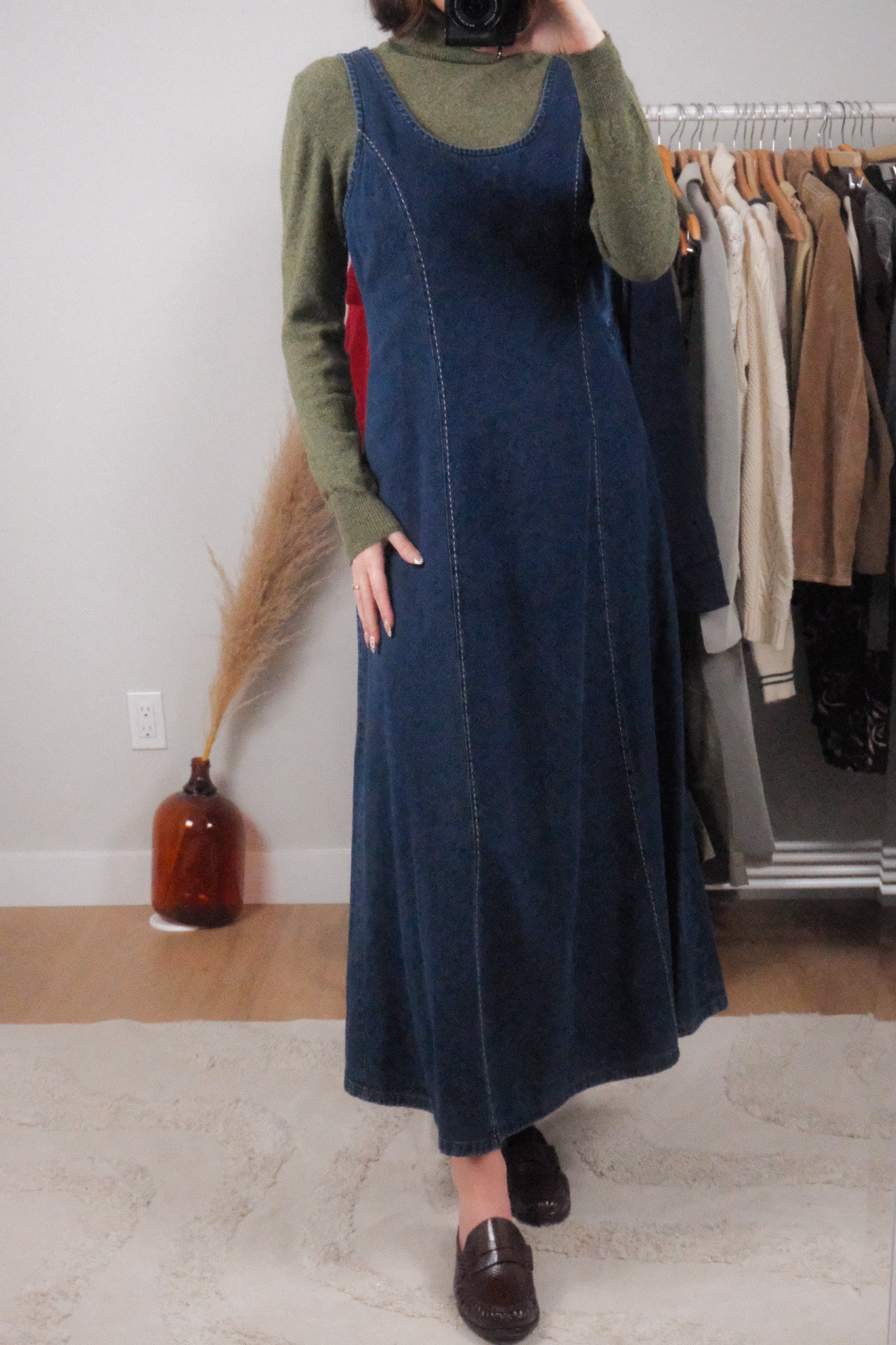 Made in Canada x Vintage x Cotton Denim Maxi Dress (6)