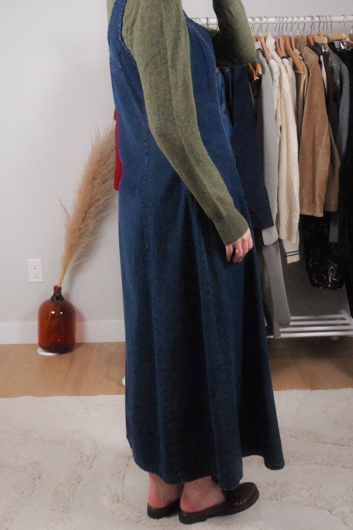 Made in Canada x Vintage x Cotton Denim Maxi Dress (6)