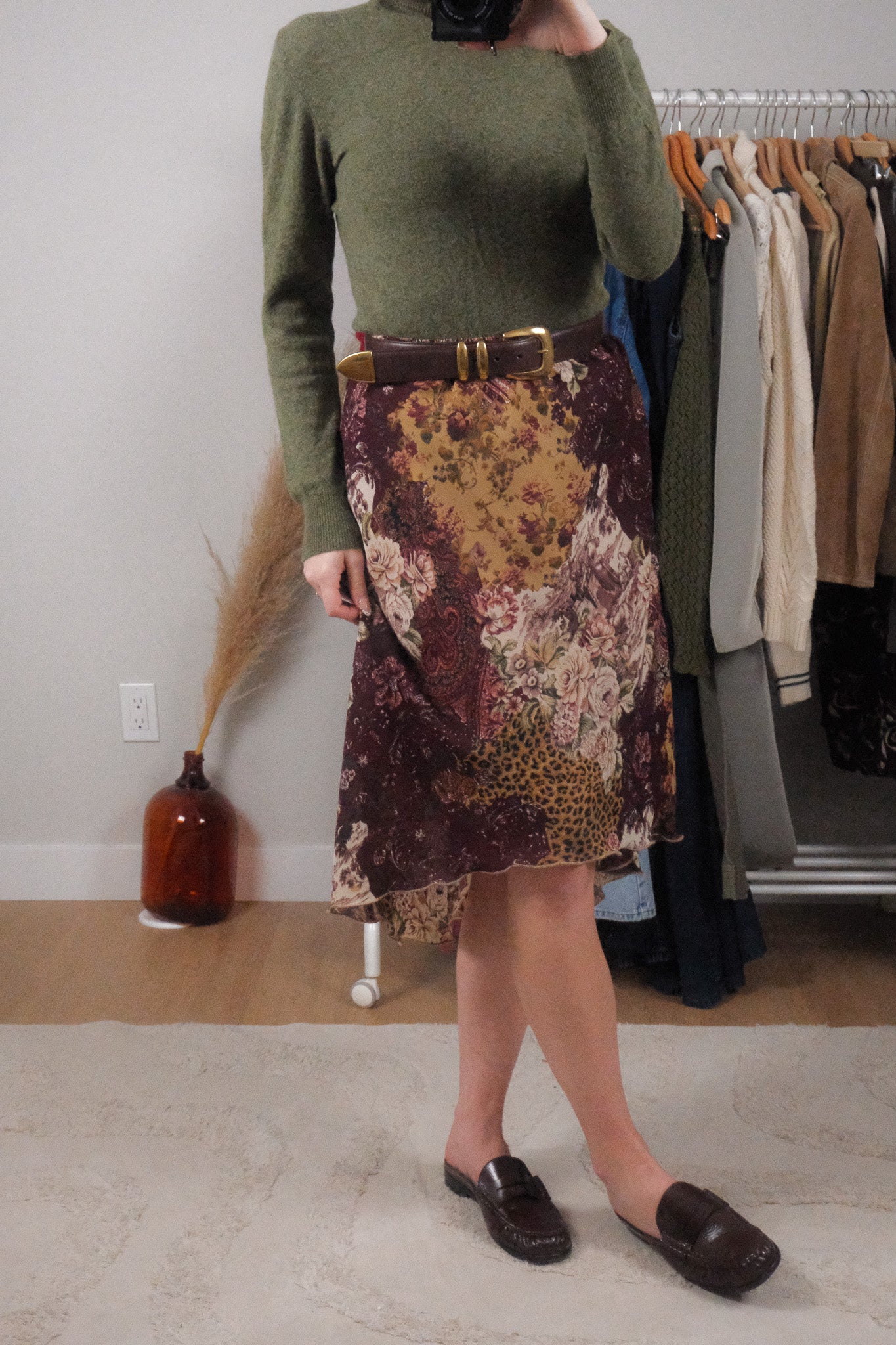 Made in Canada x Vintage x Patchwork Midi Skirt (16)