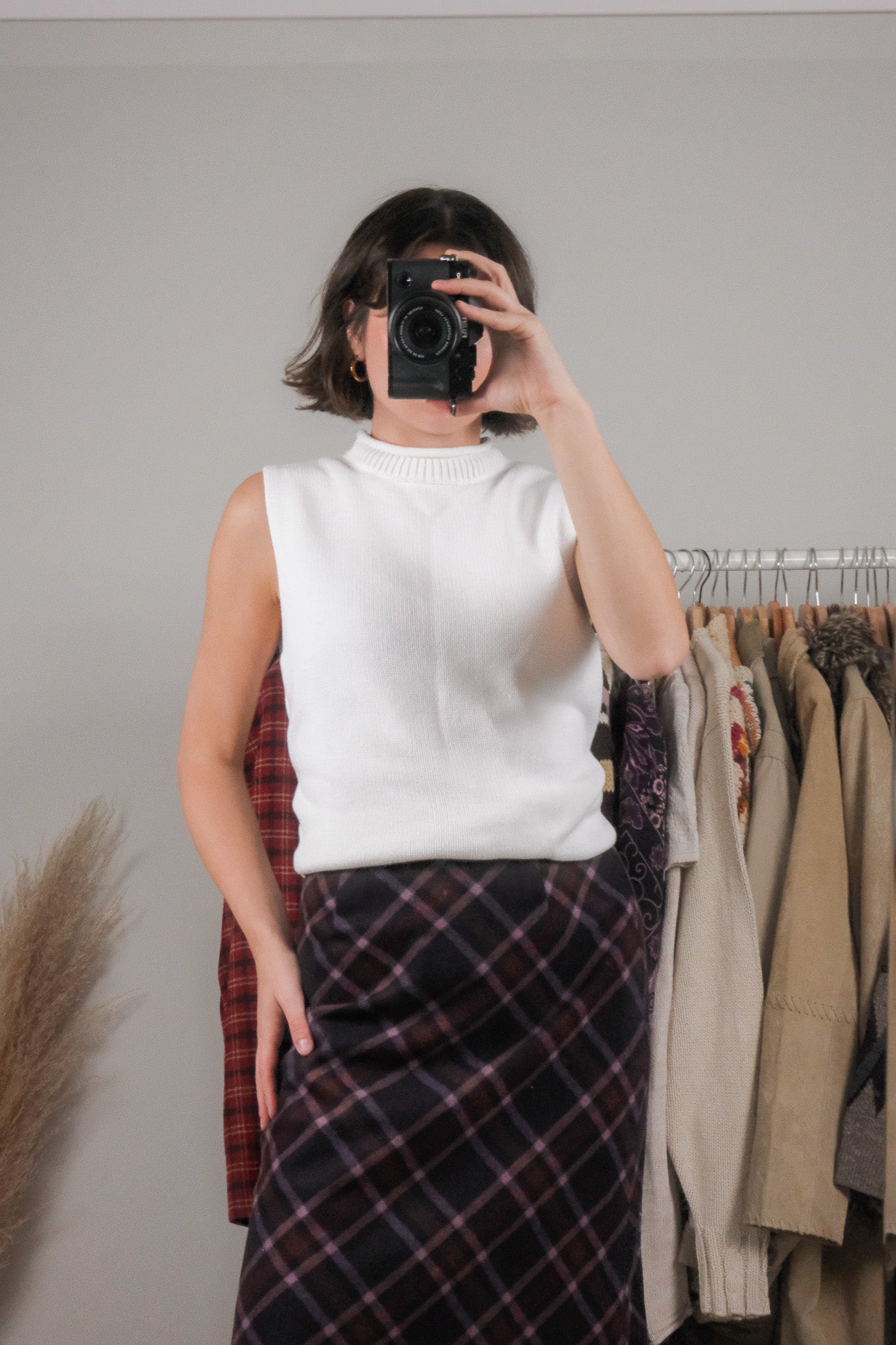 Vintage x Cotton Rolled Neck Tank (M)