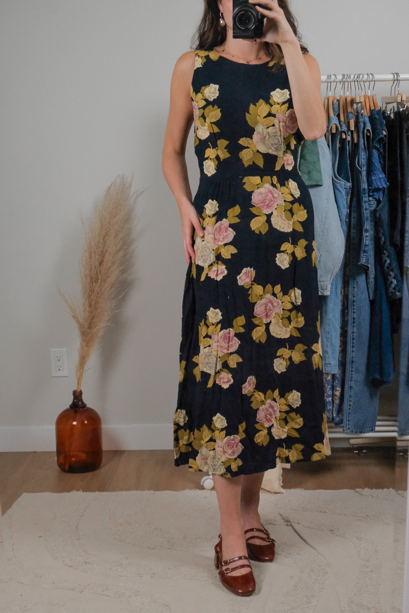 Made in Canada x Vintage x Floral Dress (S)