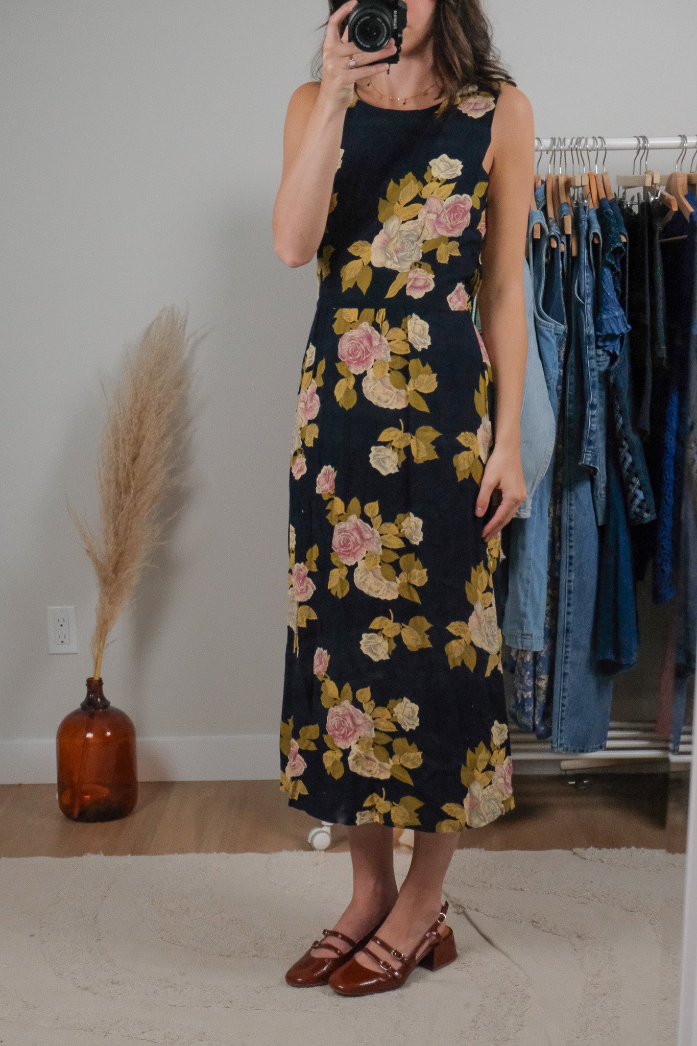 Made in Canada x Vintage x Floral Dress (S)