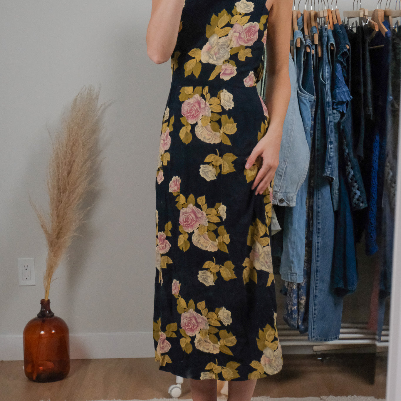 Made in Canada x Vintage x Floral Dress (S)