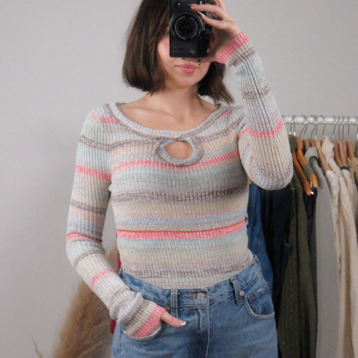 Vintage x Key Hole Long-Sleeve (S)