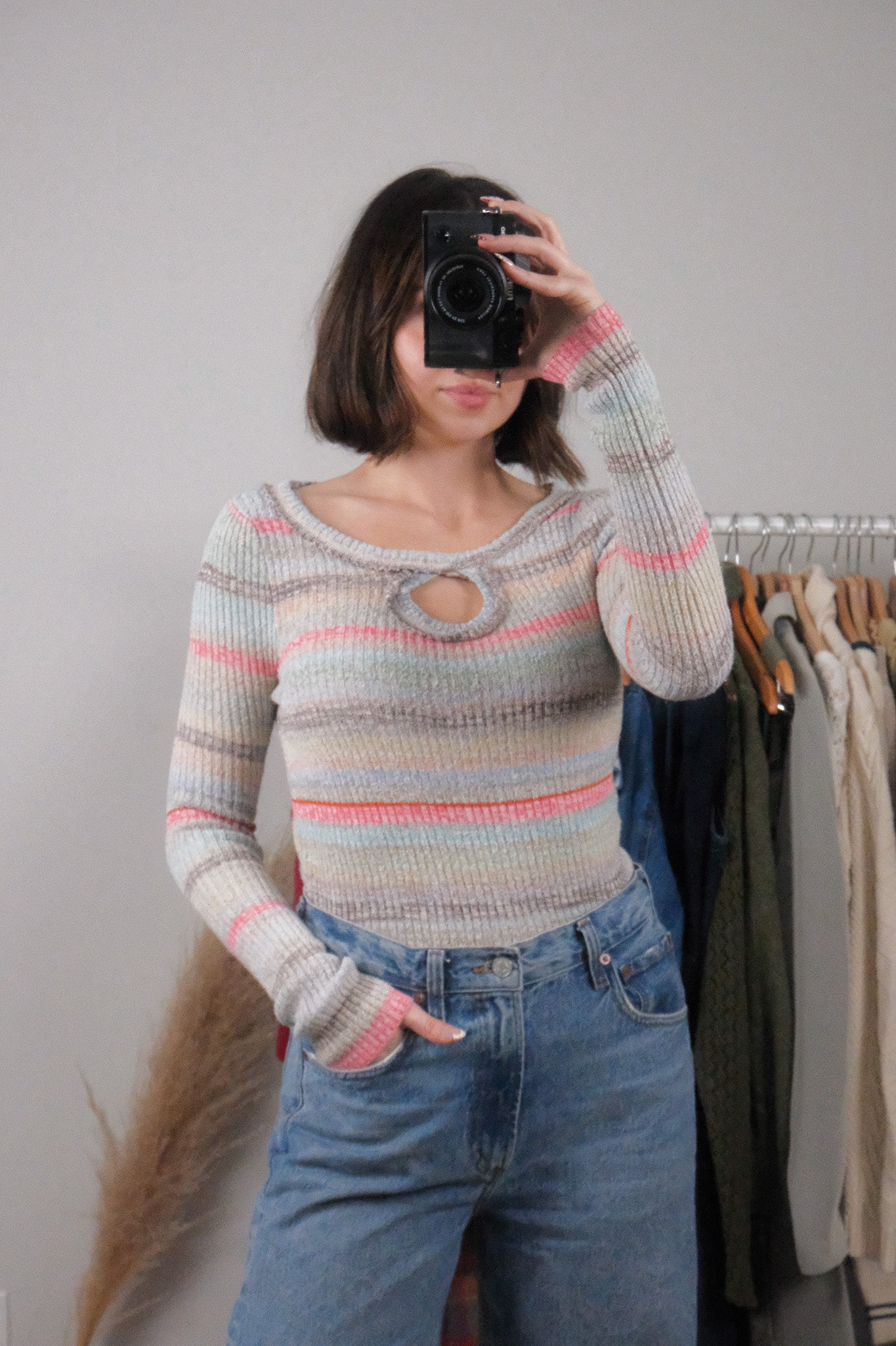 Vintage x Key Hole Long-Sleeve (S)