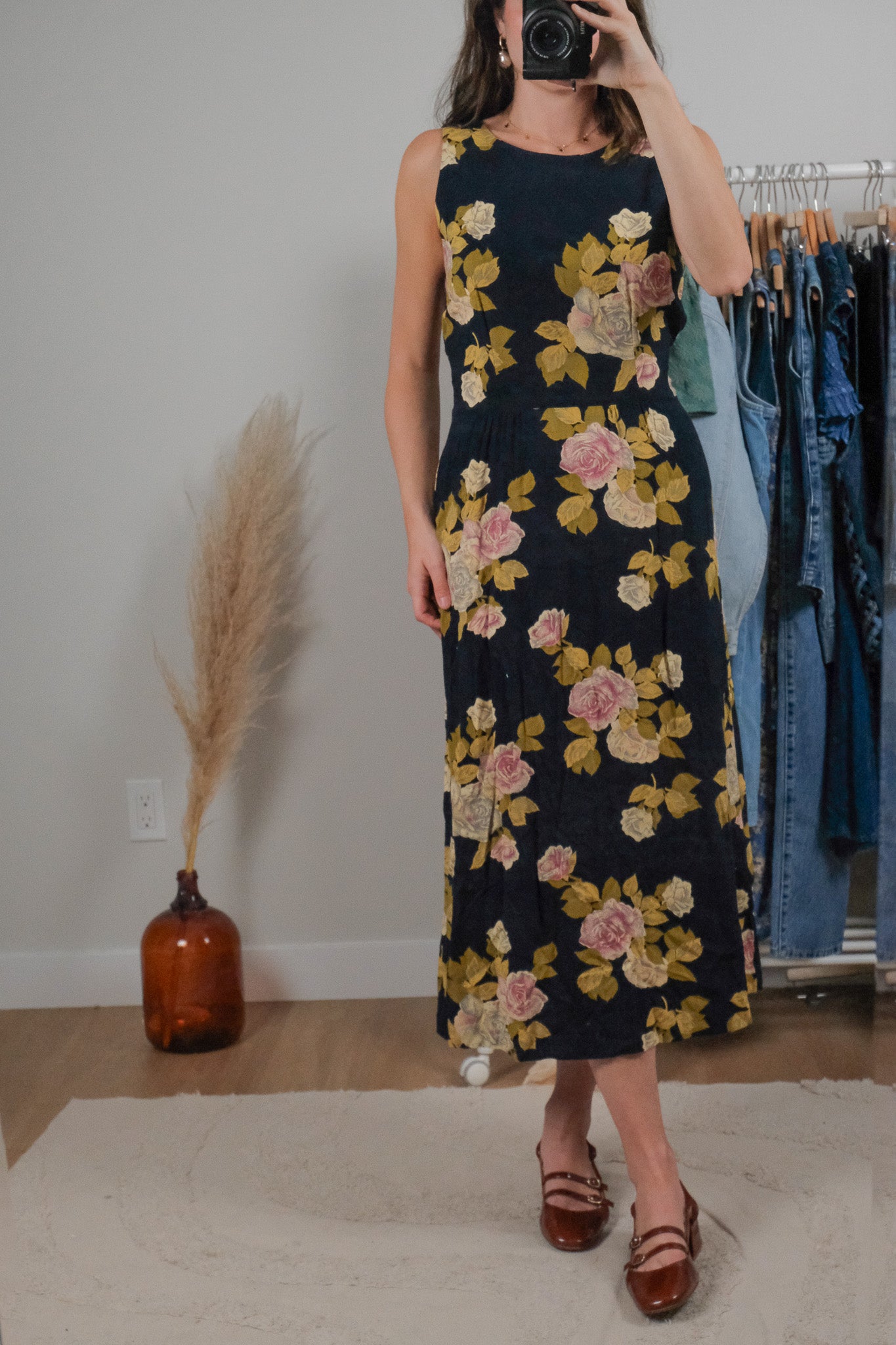 Made in Canada x Vintage x Floral Dress (S)