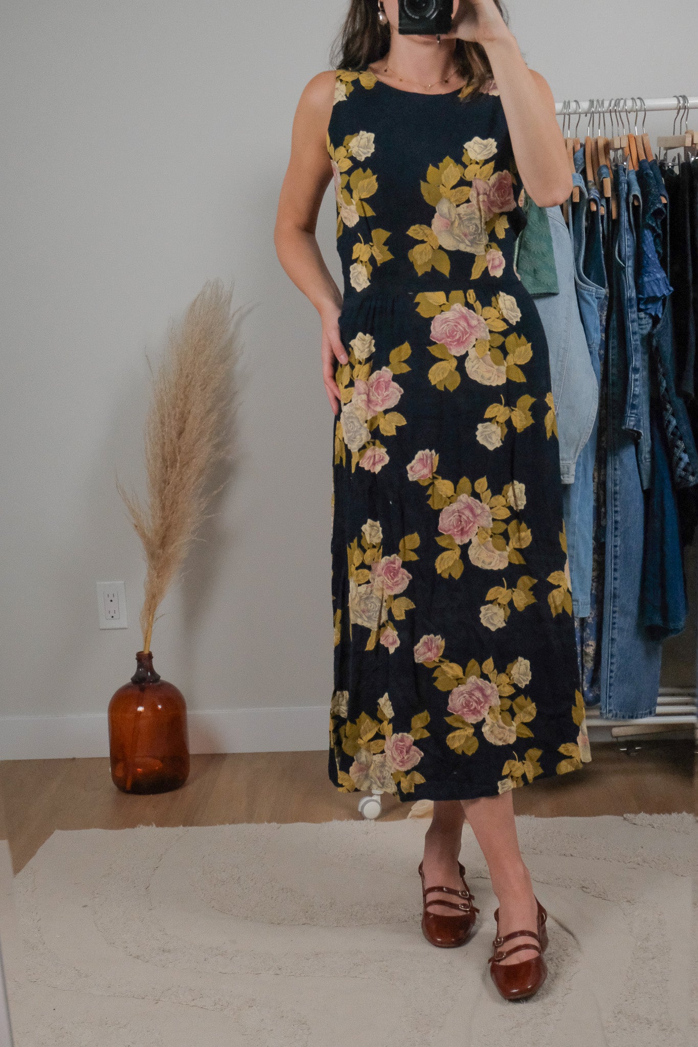 Made in Canada x Vintage x Floral Dress (S)