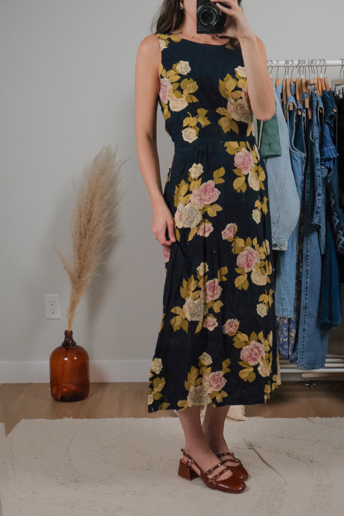 Made in Canada x Vintage x Floral Dress (S)