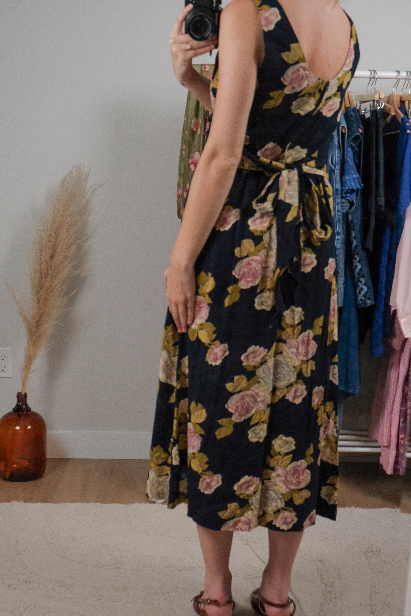 Made in Canada x Vintage x Floral Dress (S)
