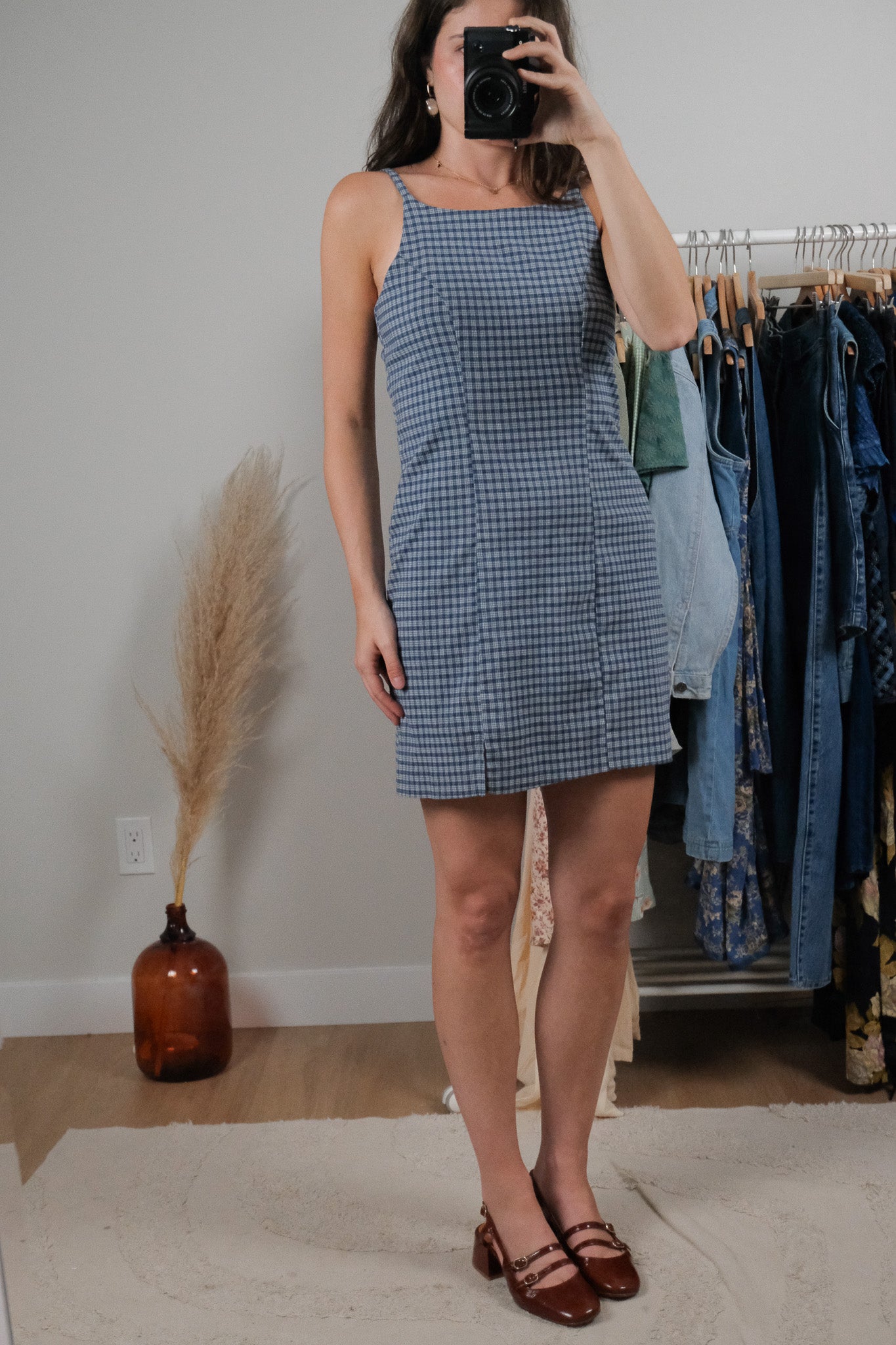 Made in Canada x Vintage x Plaid Mini Dress (S)