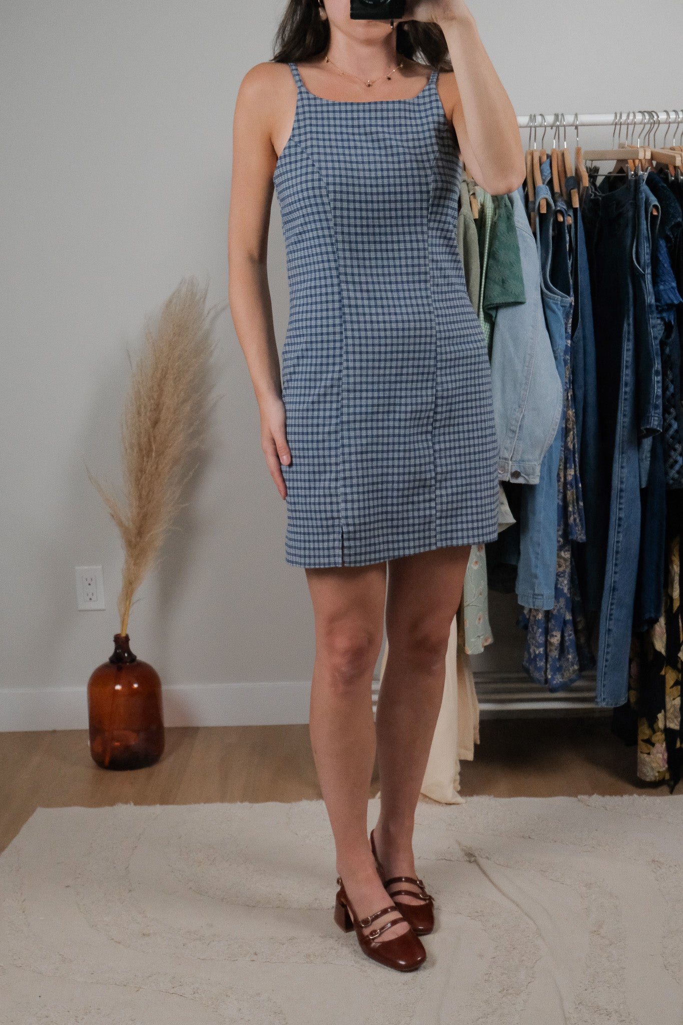 Made in Canada x Vintage x Plaid Mini Dress (S)
