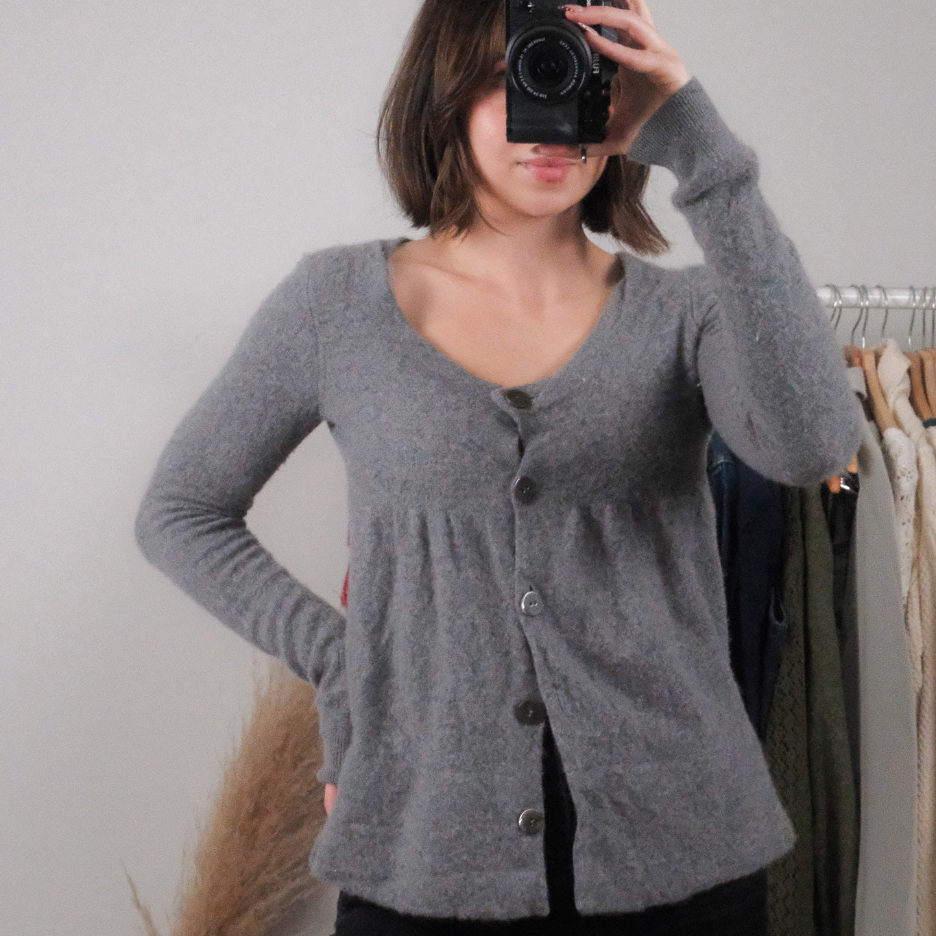 Vince x 100% Cashmere Babydoll Sweater (S/M)