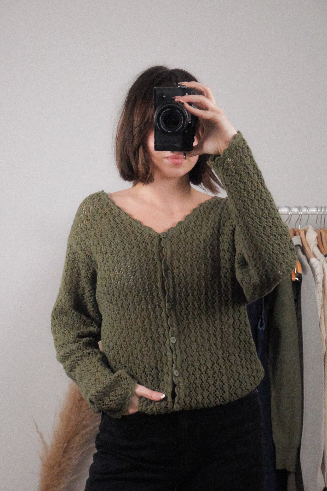 Vintage x Knit Cardigan (L)