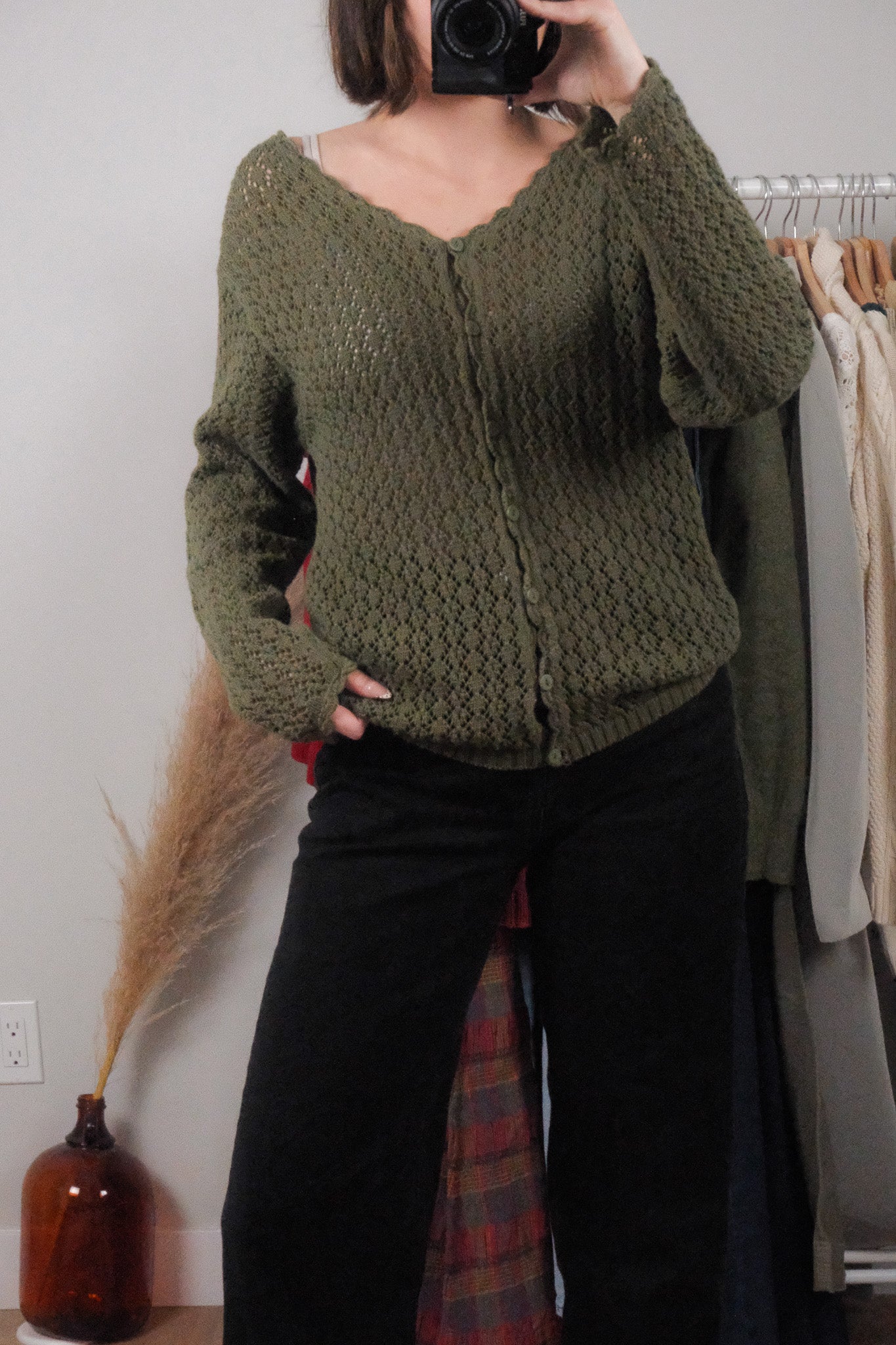 Vintage x Knit Cardigan (L)