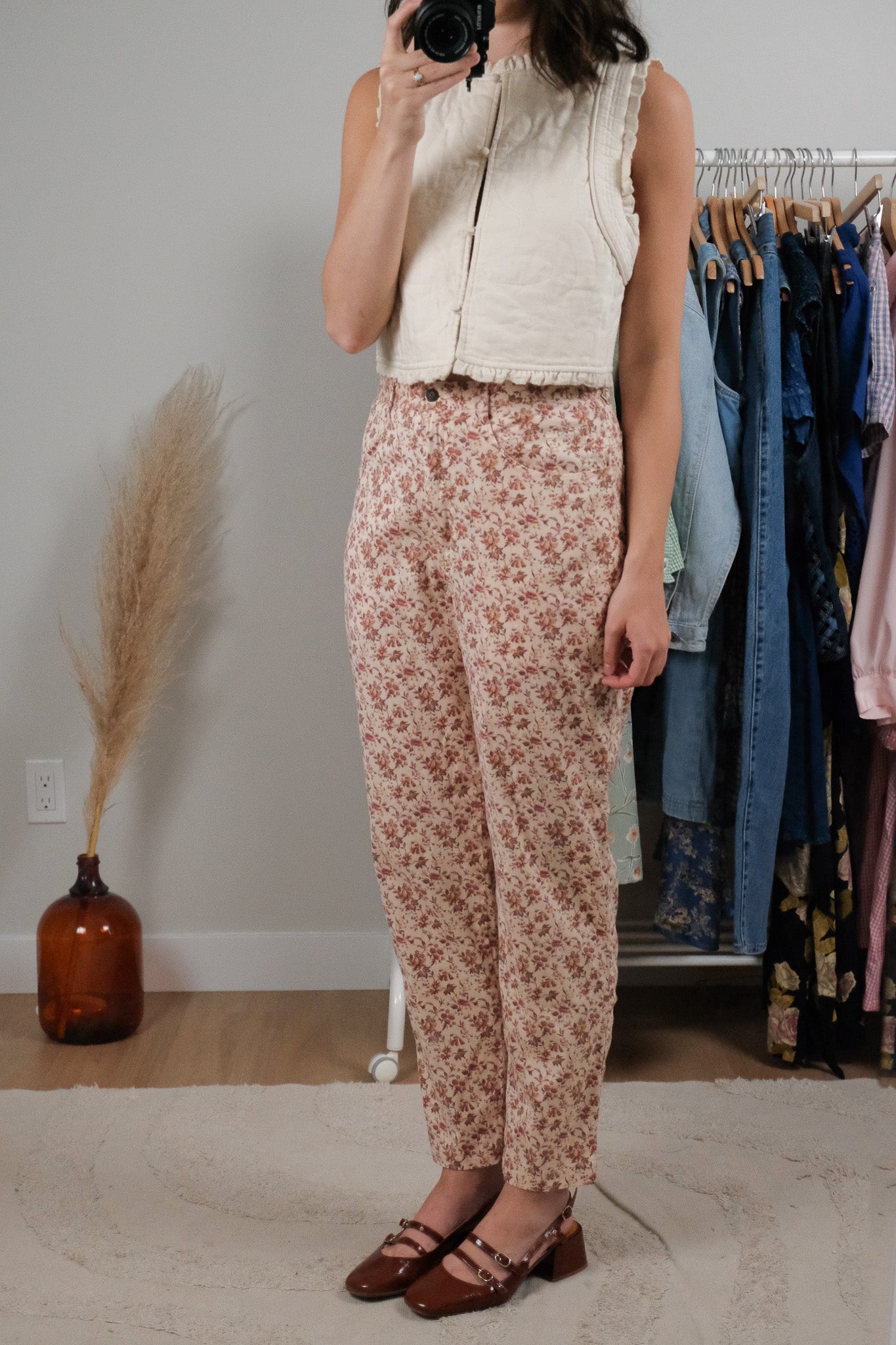 April Cornell x Vintage x Floral Pants (S)