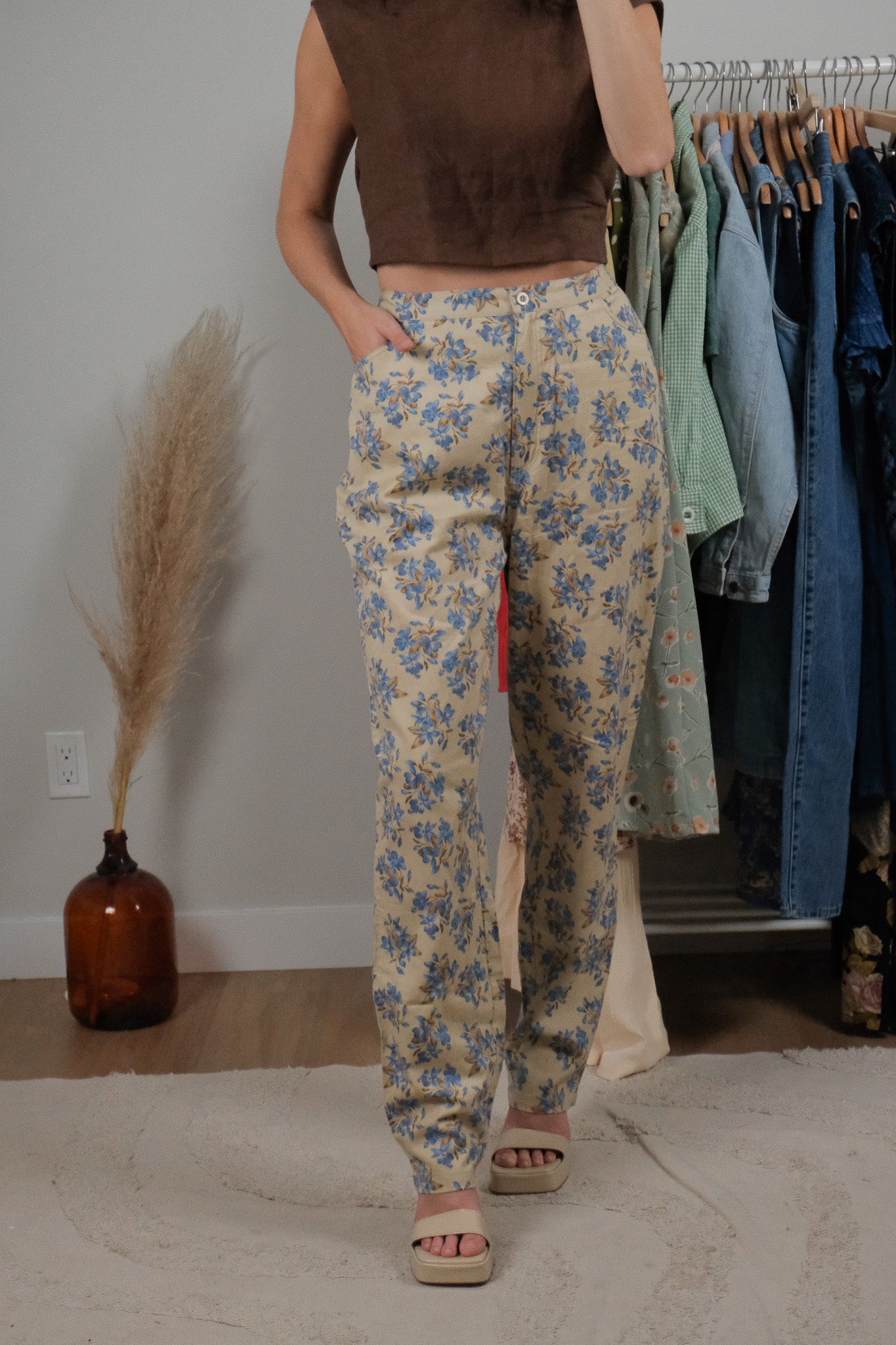 Deadstock x Vintage x Cotton Floral Pants (27)