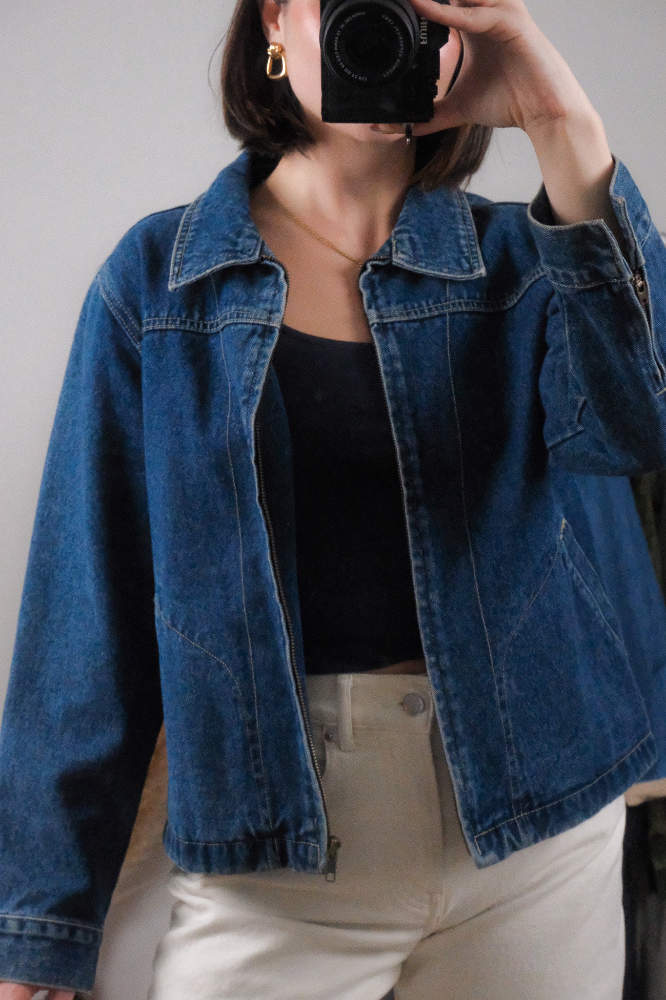 Vintage x Denim Jacket (S/M)